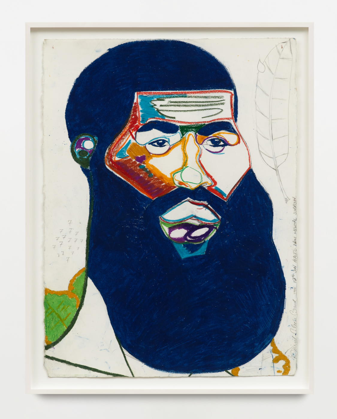 The 10th Son Healed from Mental Sorrow, ND. Pastel and graphite on paper, 30 3/8 x 22 3/4 in. (77.15 x 57.78 cm); 33 1/4 x 25 7/8 in. (84.45 x 65.72 cm) framed