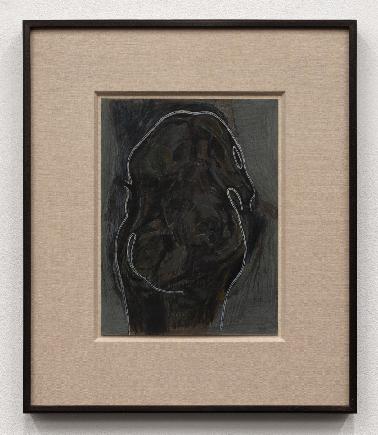 Prehistory 6, 2020. Graphite, crayon, gouache, charcoal, colored pencil, and ink on paper, 12 x 9 in. (30.48 x 22.86 cm), 19 7/8 x 16 7/8 in. (50.48 x 42.86 cm) framed