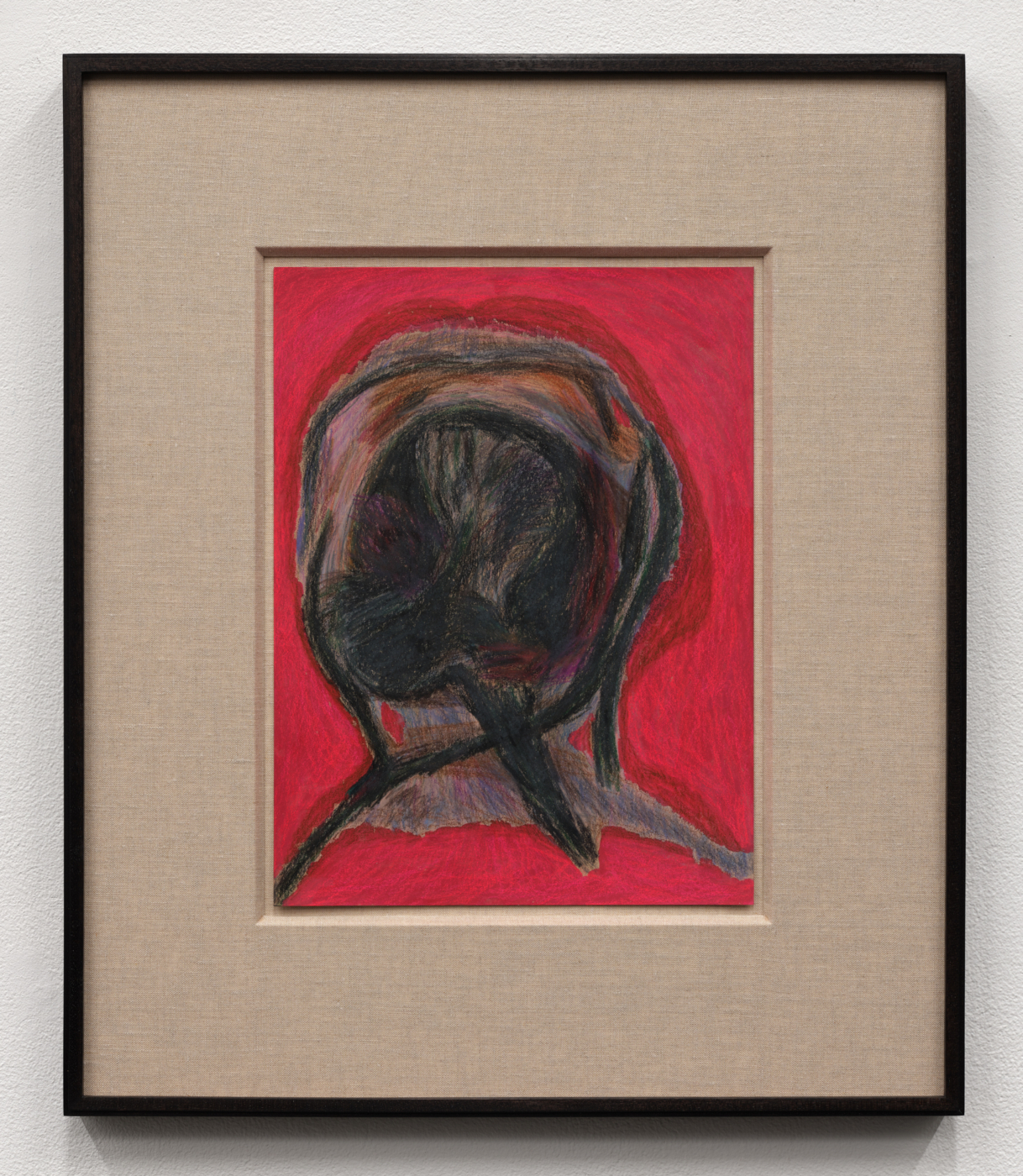 Prehistory 12, 2020. Colored pencil, gouache, and pastel on paper, 12 x 9 in. (30.48 x 22.86 cm), 19 7/8 x 16 7/8 in. (50.48 x 42.86 cm) framed