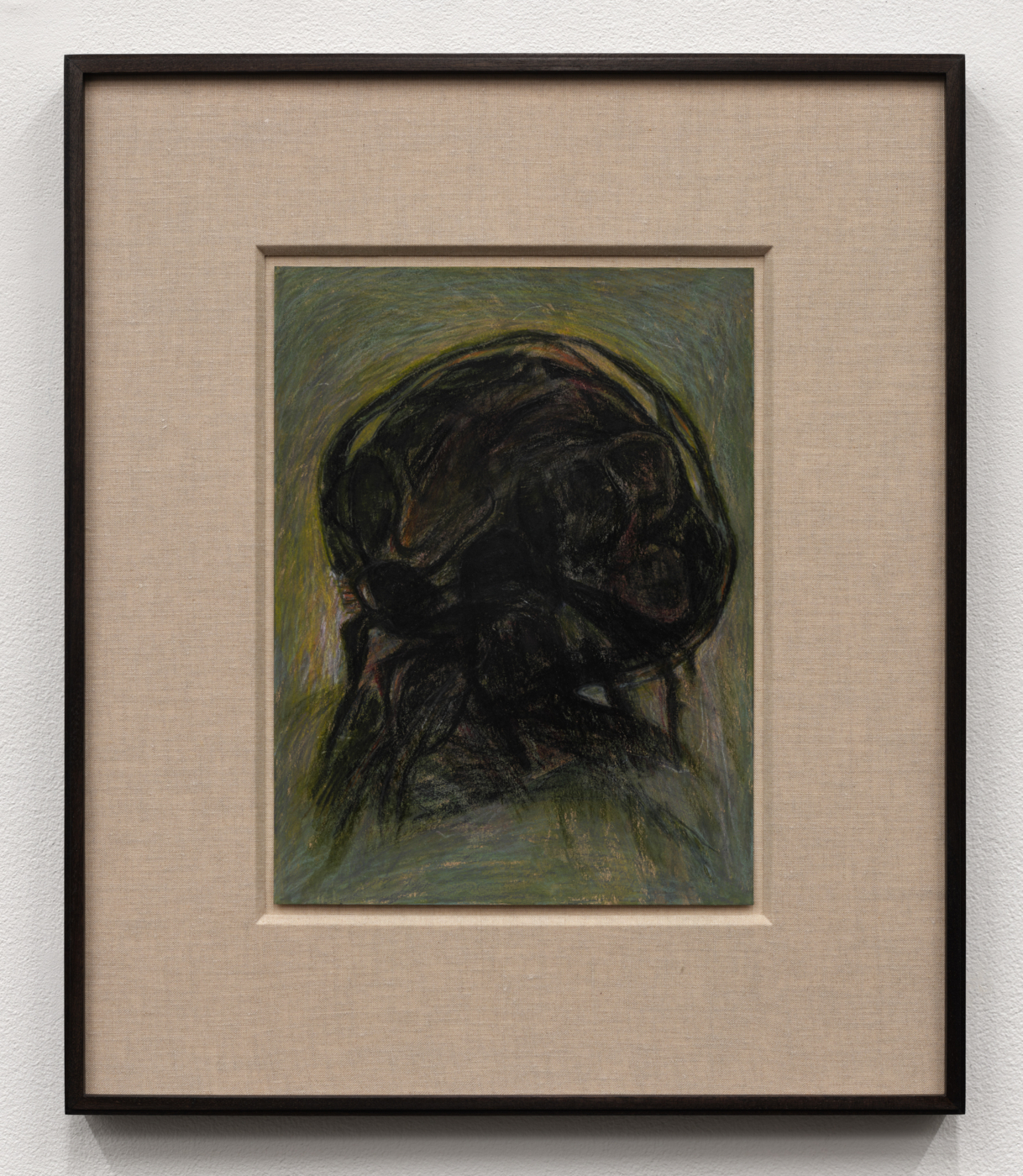 Prehistory 16, 2020. Gouache, colored pencil, and graphite on paper, 12 x 9 in. (30.48 x 22.86 cm), 19 7/8 x 16 7/8 in. (50.48 x 42.86 cm) framed