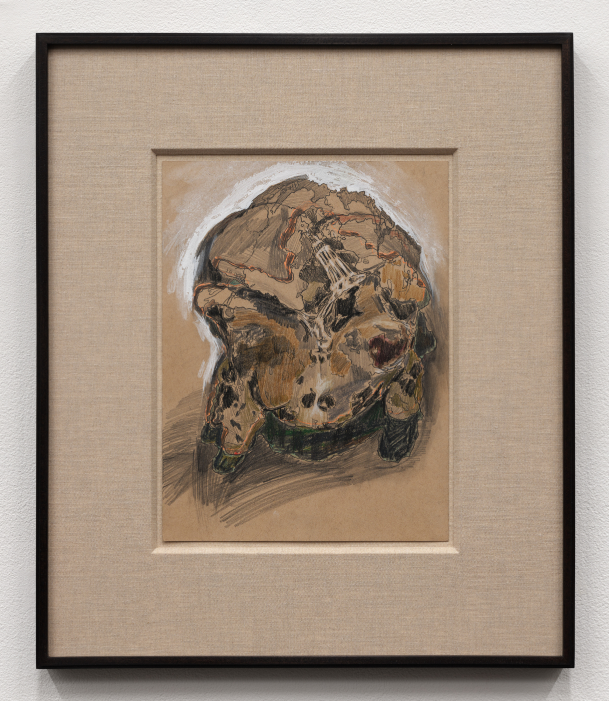 Prehistory 31, 2020. Graphite, colored pencil, and pastel on paper, 12 x 9 in. (30.48 x 22.86 cm), 19 7/8 x 16 7/8 in. (50.48 x 42.86 cm) framed