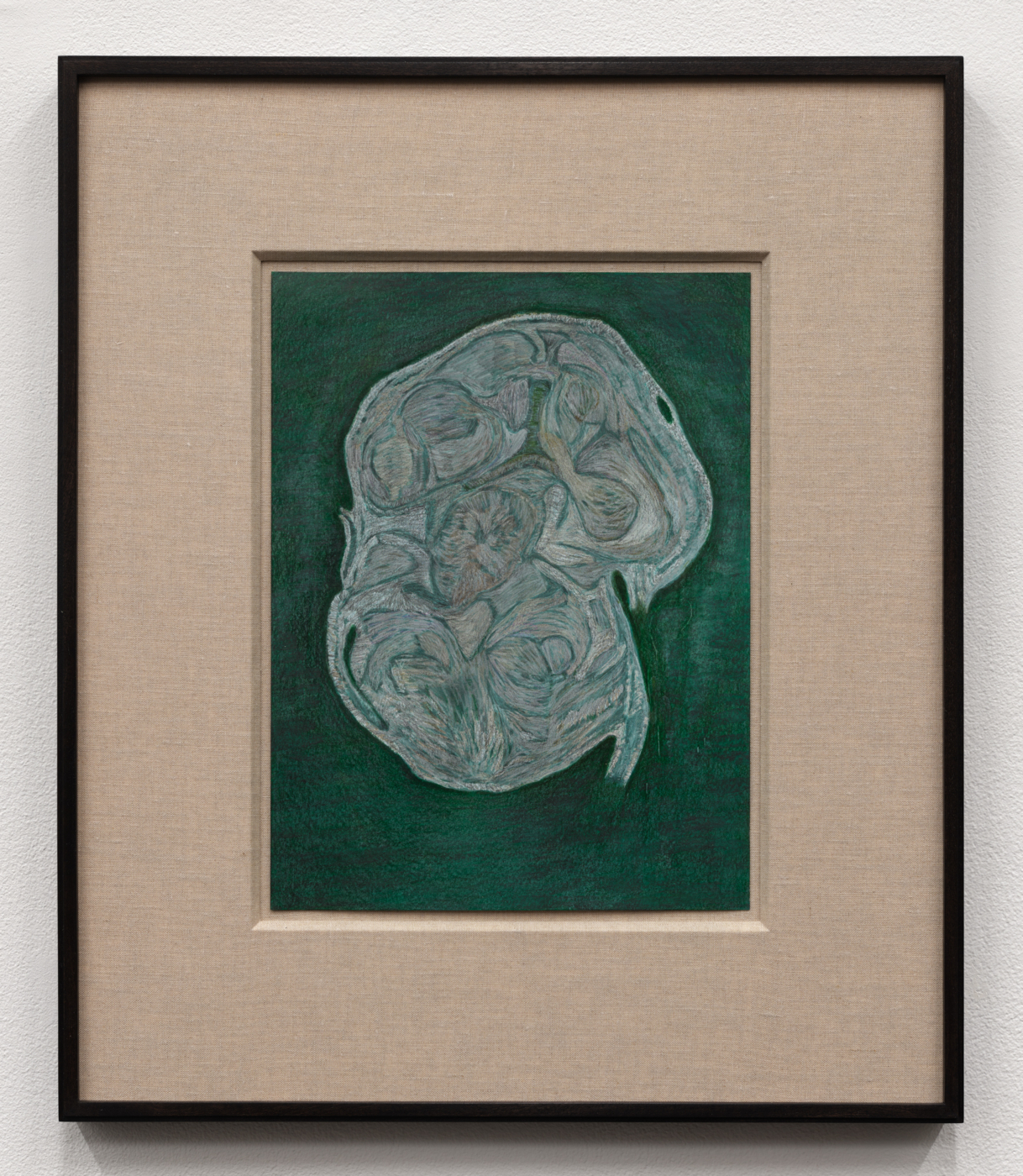 Prehistory 33, 2020. Graphite, gouache, and colored pencil on paper, 12 x 9 in. (30.48 x 22.86 cm), 19 7/8 x 16 7/8 in. (50.48 x 42.86 cm) framed