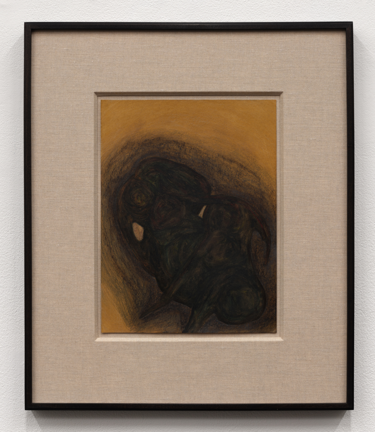 Prehistory 37, 2020. Gouache, colored pencil, pastel, and graphite on paper, 12 x 9 in. (30.48 x 22.86 cm), 19 7/8 x 16 7/8 in. (50.48 x 42.86 cm) framed
