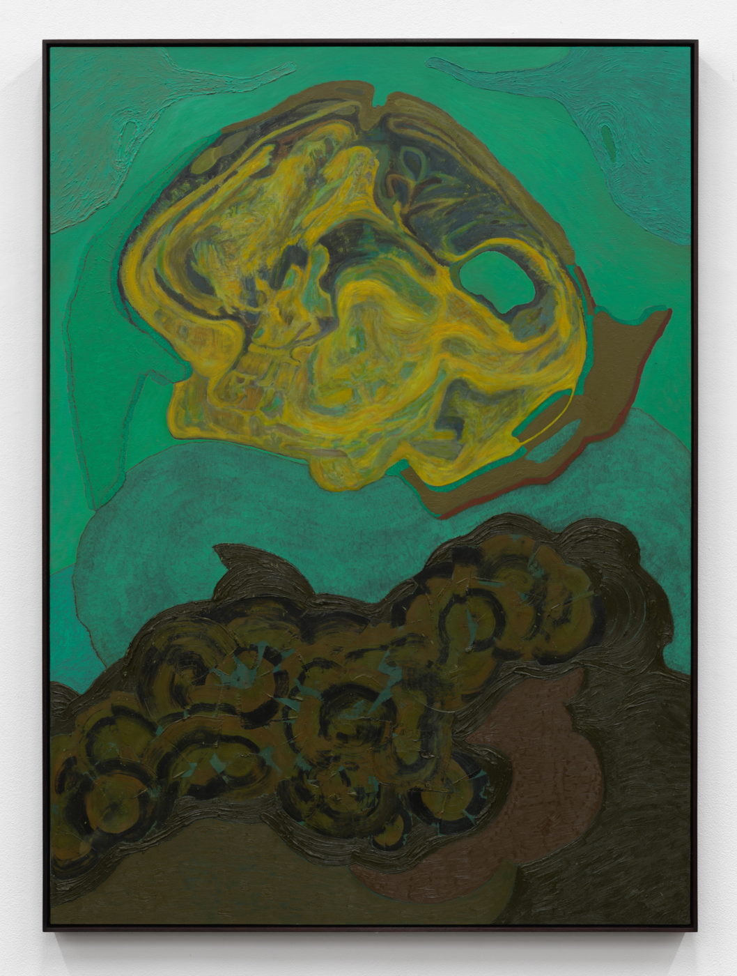 Visitant, 2022-25. Oil on linen, 52 x 38 in. (132.08 x 96.52 cm), 52 7/8 x 38 7/8 in. (134.30 x 98.74 cm) framed