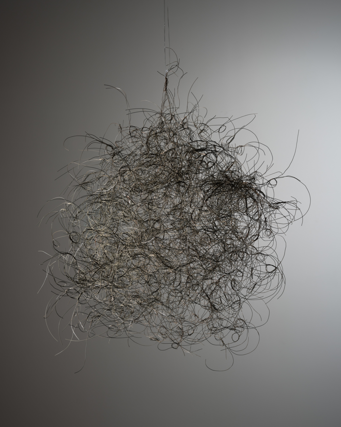 Percolation, 1993/2023. Brass wire, 32 x 35 x 20 in. (81.3 x 88.9 x 50.8 cm)