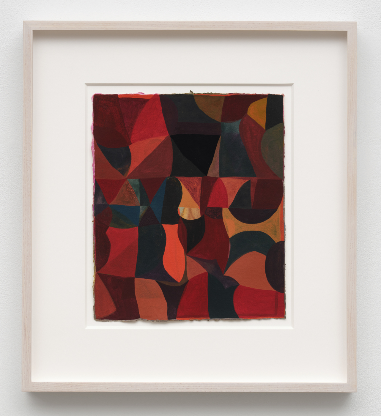 The Truth Inside Your Reddest Red,
2025. Gouache on paper, 12⅛ × 10 in. (30.8 × 25.4 cm), 19 1/4 × 16 3/8 in. (48.9 × 41.6 cm) framed