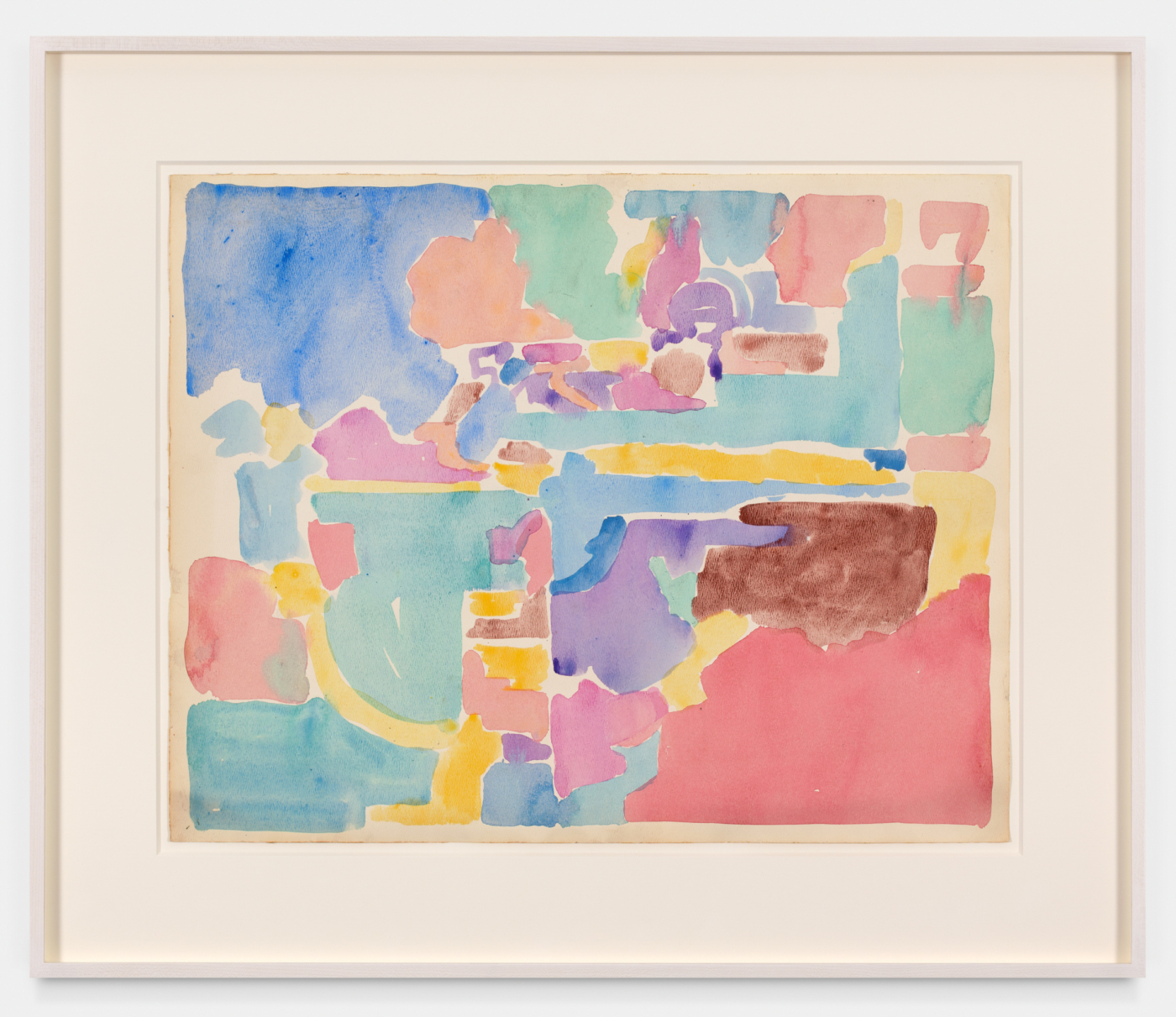 Untitled, 1972. Watercolor on paper, 19⅛ × 24⅛ in. (48.3 × 61 cm), 26½ × 31⅝ in. (67.3 × 80.3 cm) framed