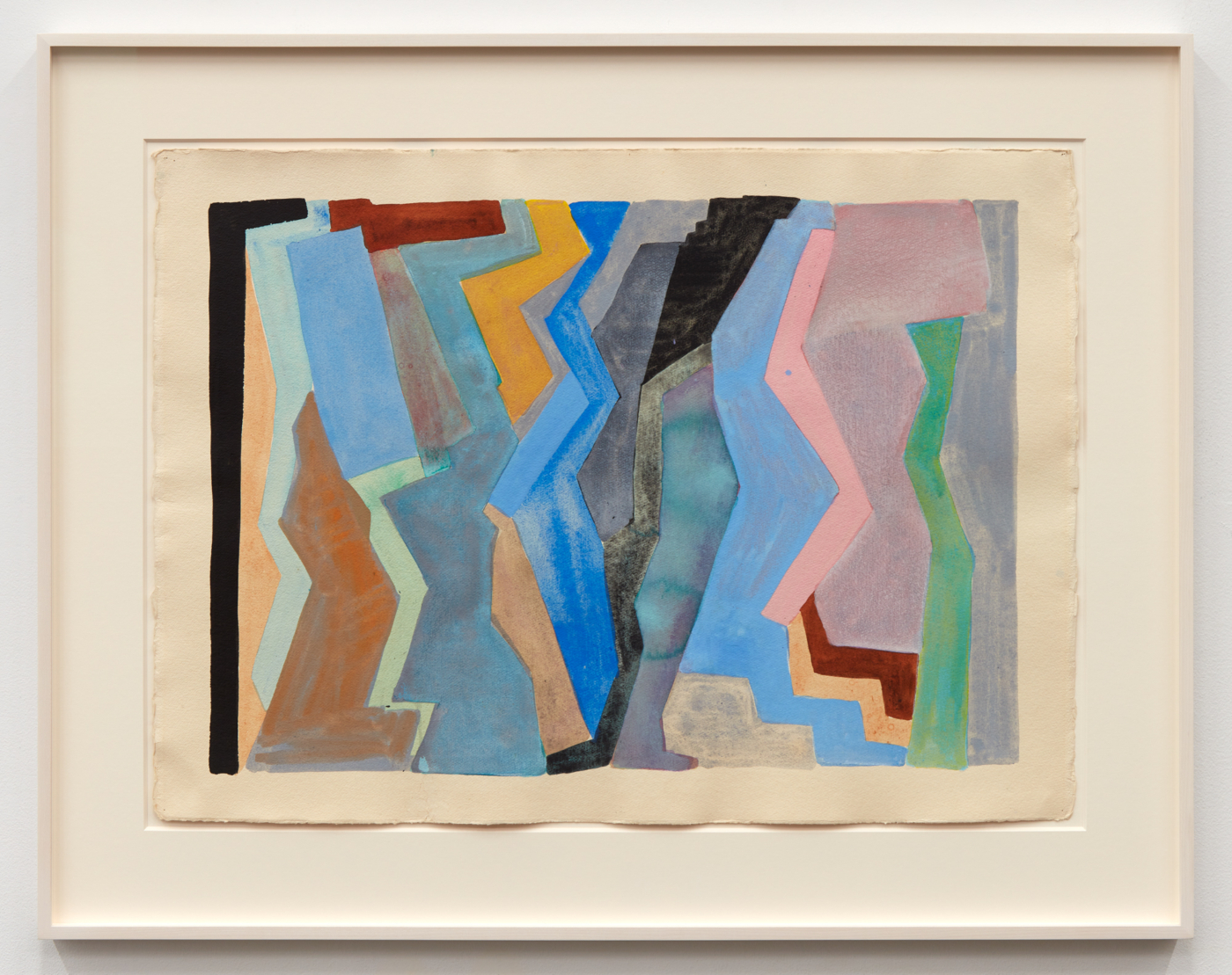 Untitled, 1977. Watercolor on paper, 22 × 30⅛ in. (55.9 × 76.5 cm), 291/2 × 373/4 in. (74.9 × 95 cm) framed