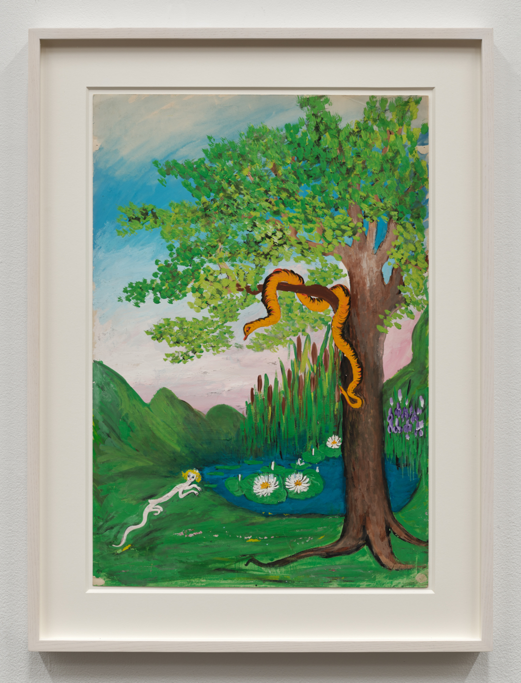 Snake and Strange Creature, c. 1919–22. Oil on paper, 21¾ x 14¾ in. (55.2 x 37.5 cm), 27 1 /4 x 20 3/8 in. (10.16 x 51.75 cm) framed
