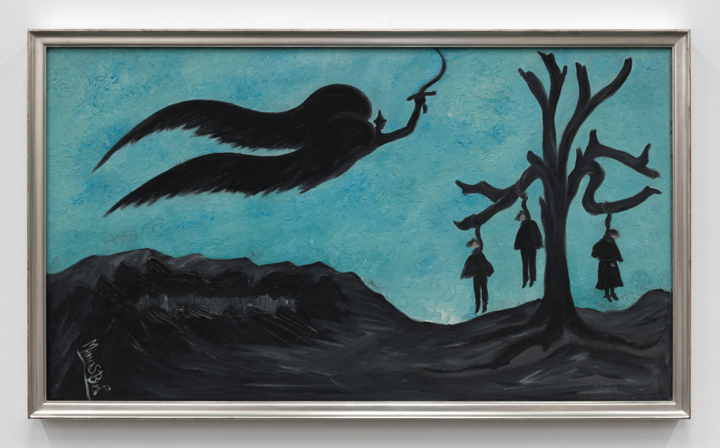 The Avenger, 1943. Oil on canvas, 23 3/8 x 41 5/8 in. (59.39 x 105.74 cm), 25¾ x 43⅞ in. (65.41 x 111.46 cm) framed