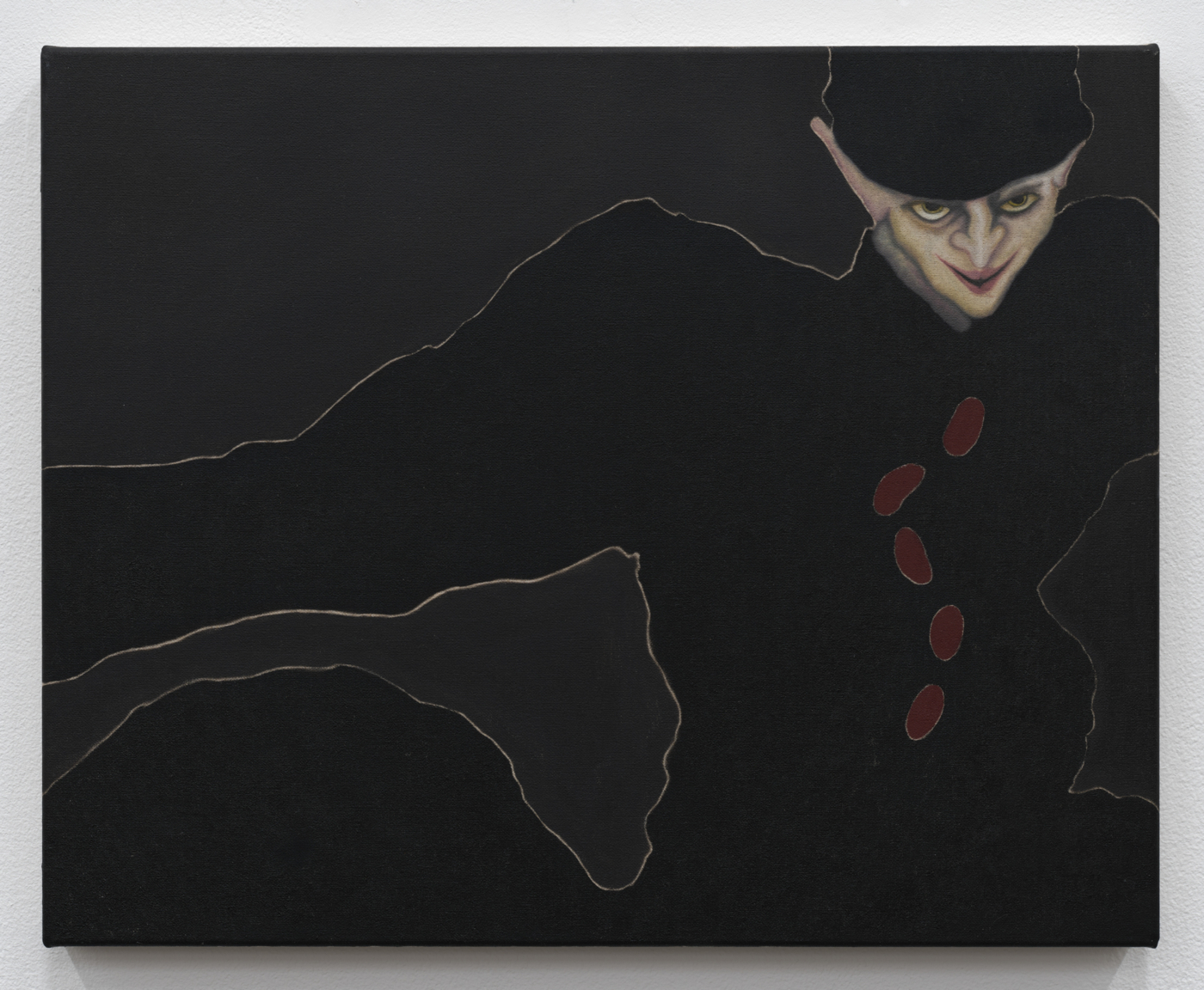 Adam Alessi, Night Guard, 2025. Oil on linen, 20 x 16 in. (50.80 x 40.64 cm)