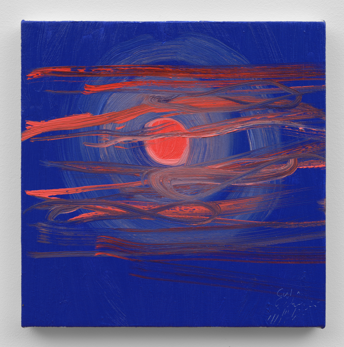 Ann Craven, Moon (Blood Moon, Cushing, 3-14-25, 11:11PM), 2025. Oil on canvas, 14 x 14 in. (35.56 x 35.56 cm)