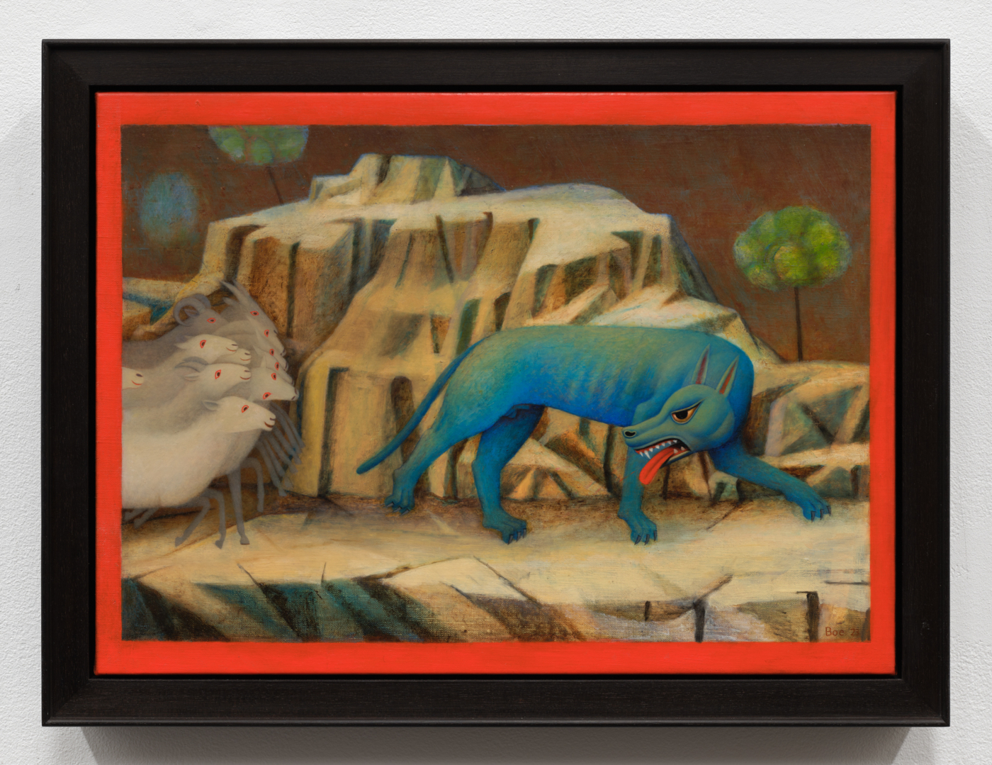 Brett Bigbee, Toward Dark, 2023. Oil on linen, 14¼ x 19⅝ in. (36.20 x 49.85 cm), 16 3/4 x 22 in. (42.55 x 55.88 cm) framed