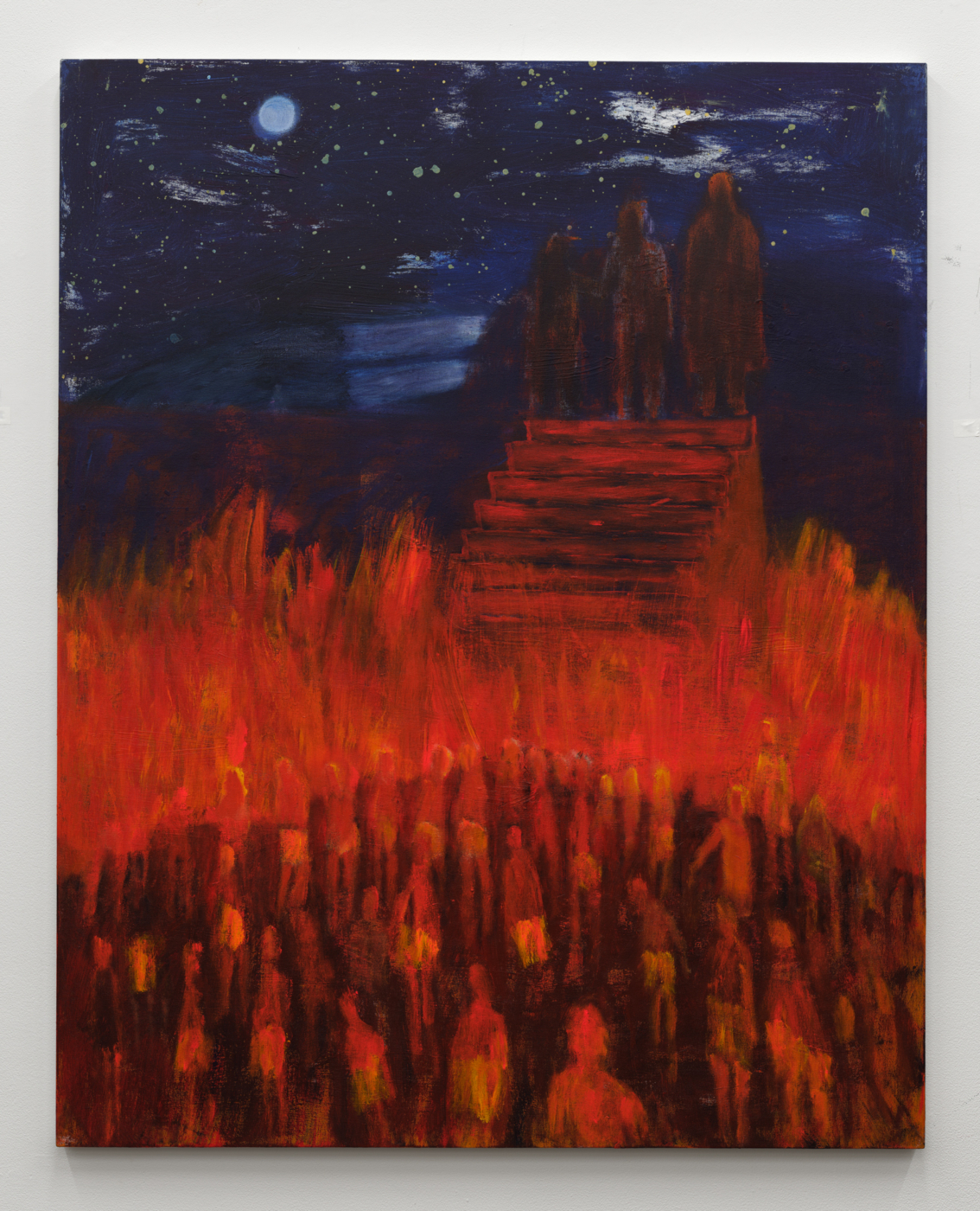 Katherine Bradford, Entrance, 2025. Acrylic on canvas. 60⅛ x 48 in. (152.73 x 121.92 cm)