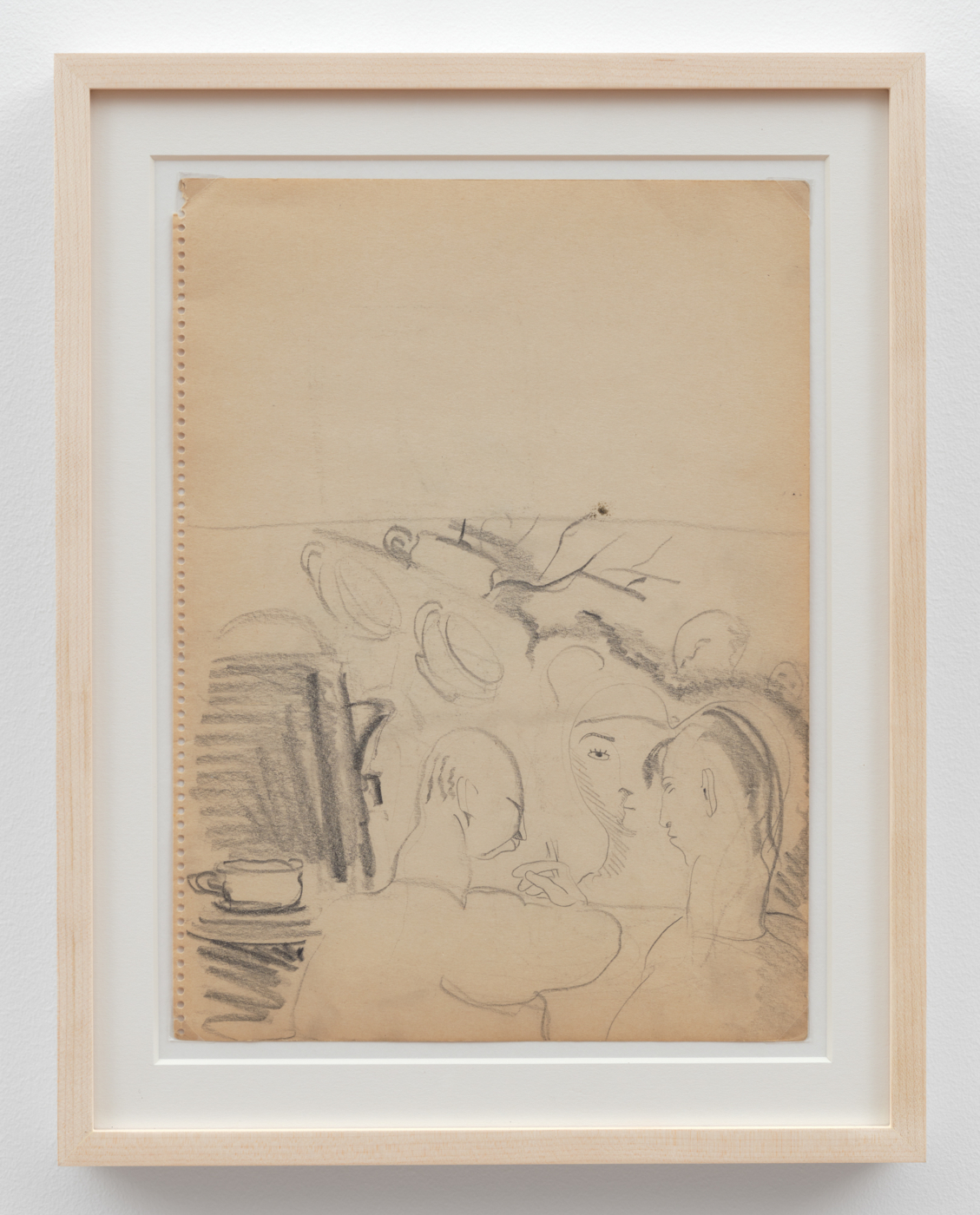 Leonora Carrington, Untitled, c. 1934–35. Pencil on double-sided paper, 12¼ x 9 in. (31 x 22.8 cm), 15¾ x 12¼ in. (40.01 x 31.11 cm) framed