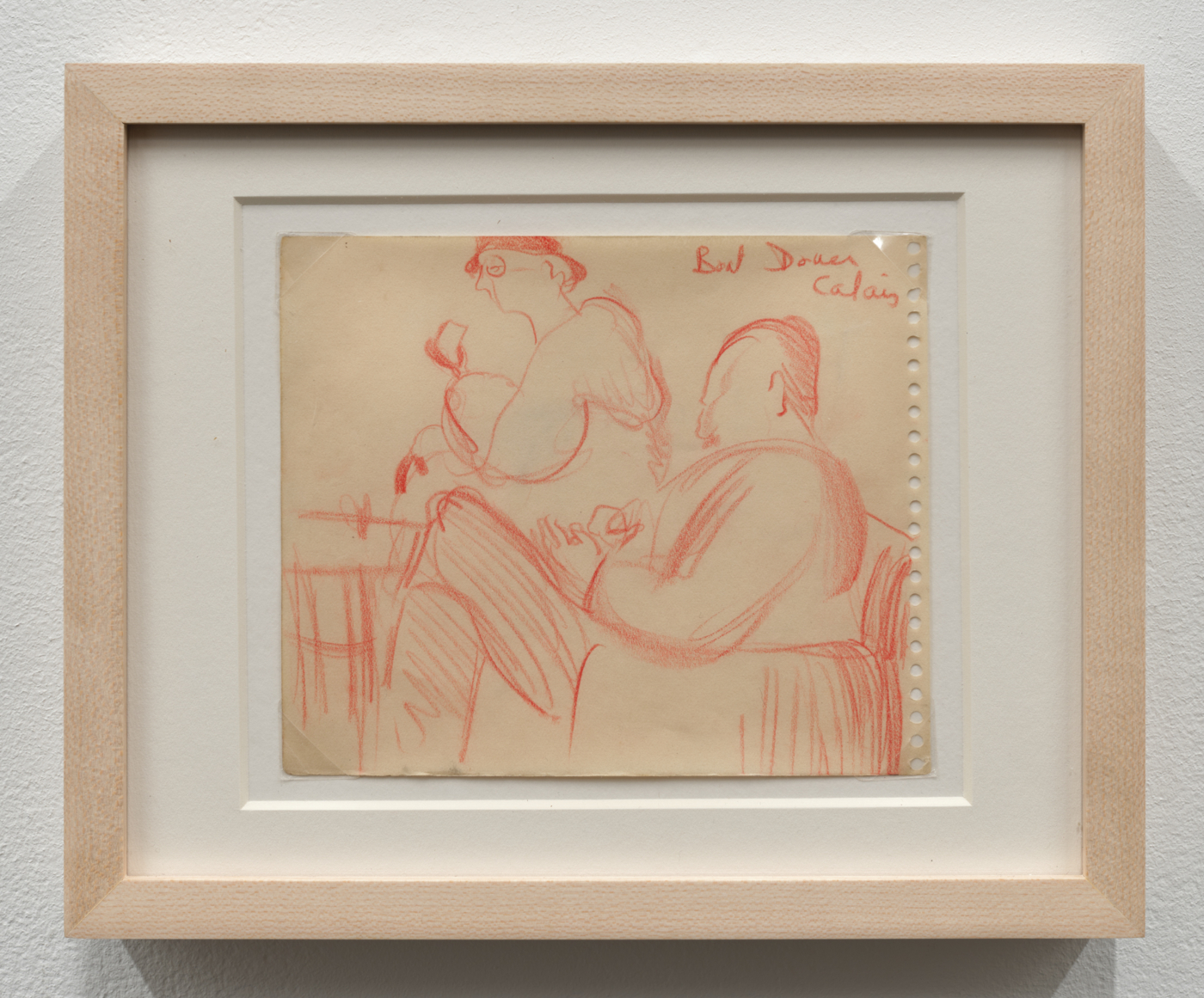 Leonora Carrington, Untitled, c. 1934–35. Pencil on paper, 4½ x 5⅜ in. (11.4 x 13.8 cm), 7¼ x 9 in. (18.41 x 22.86 cm) framed