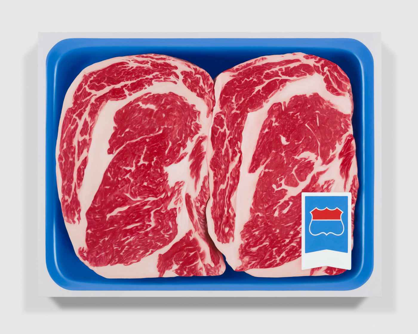 Mathew Cerletty, Ribeye, 2025. Oil on linen, 27⅛ x 35 in. (68.91 x 88.90 cm)