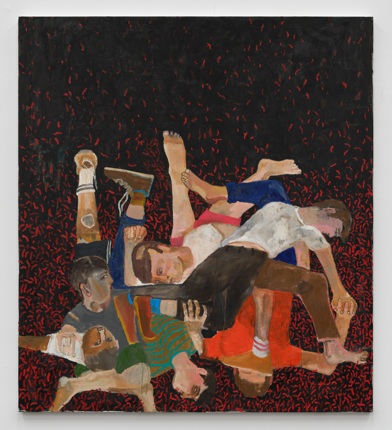 Mark Milroy, Airplane, 2025. Oil on canvas, 60 x 48 in. (152.40 x 121.92 cm)