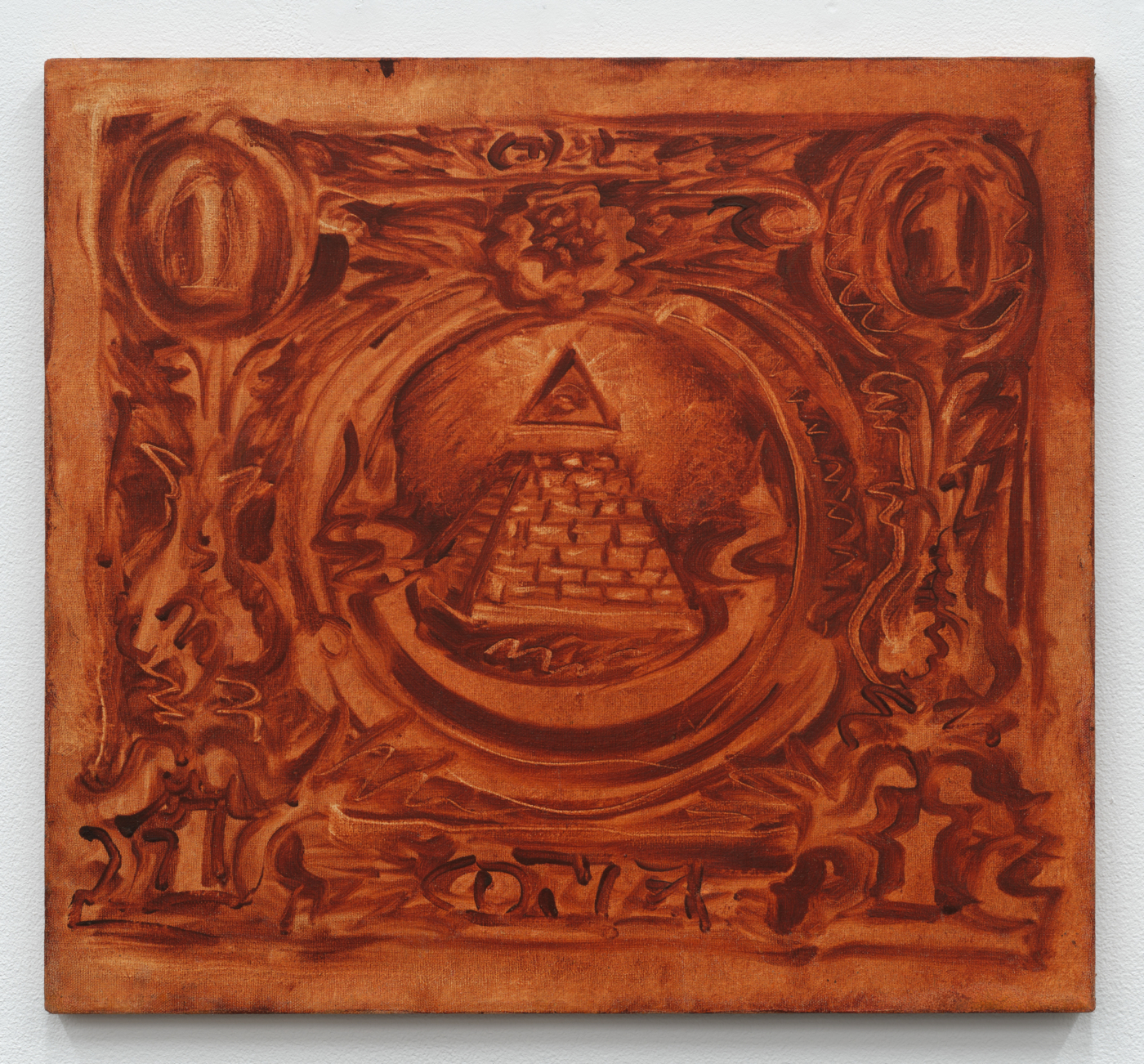 Martin Wong, Eye of Providence, 1975. Acrylic on canvas, 20 x 22 in. (50.8 x 55.9 cm)