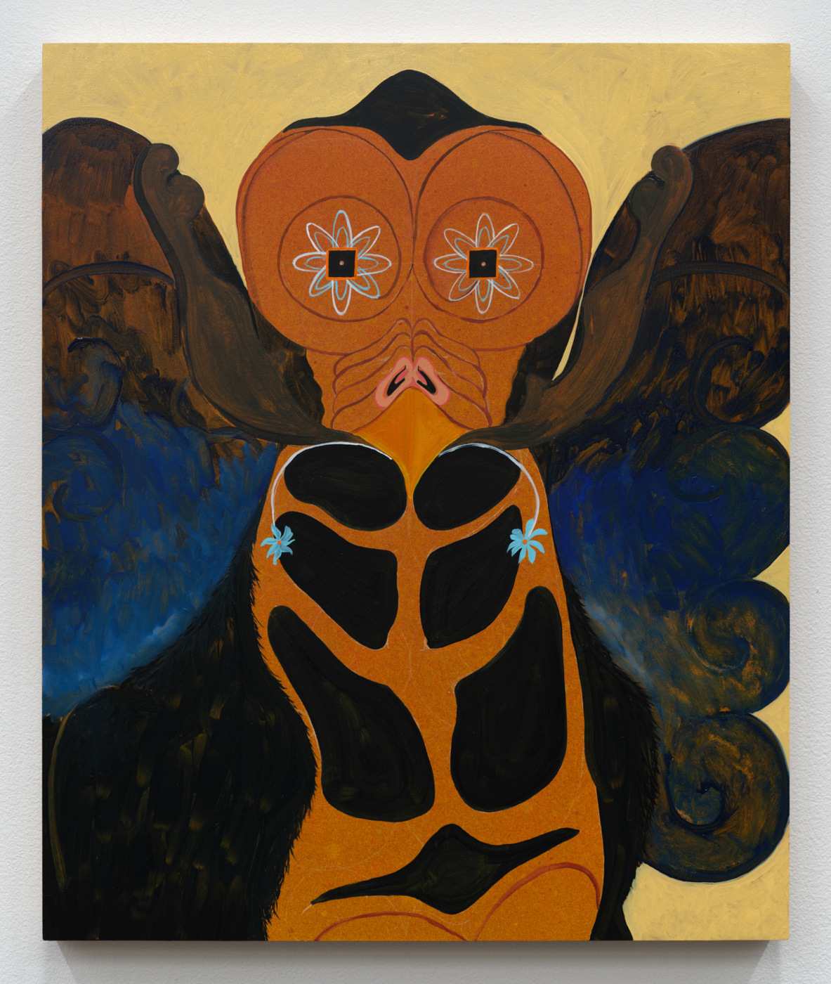 Nathaniel Oliver, Born from a Flooded Mind, 2025. Oil on canvas, 24 x 20 in. (60.96 x 50.80 cm)