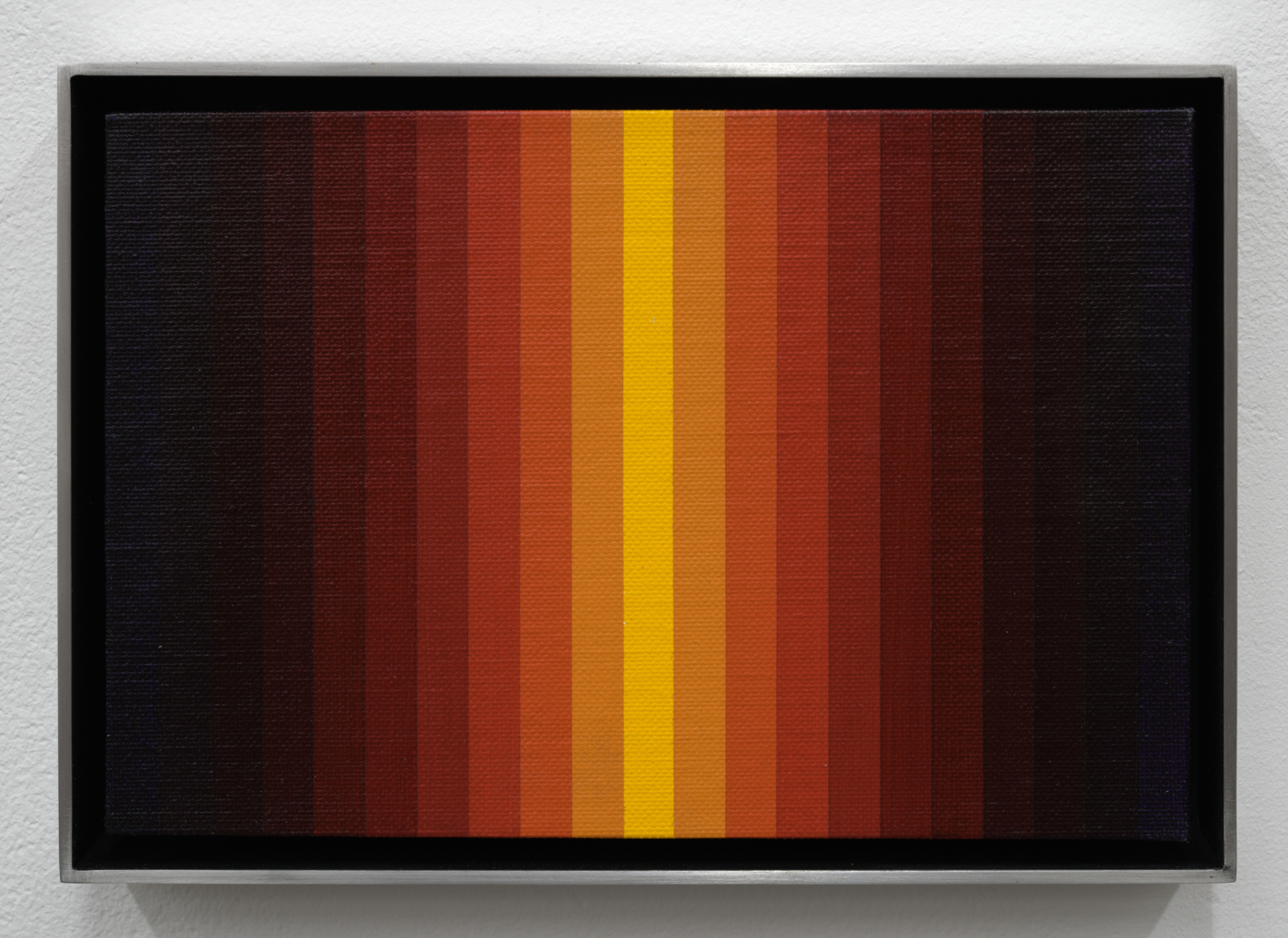 Norman Zammitt, Variation on R-B, 1978. Acrylic on canvas board, 6 x 9 in. (15.24 x 22.86 cm), 6⅞ x 9¾ in. (17.48 x 24.77 cm) framed