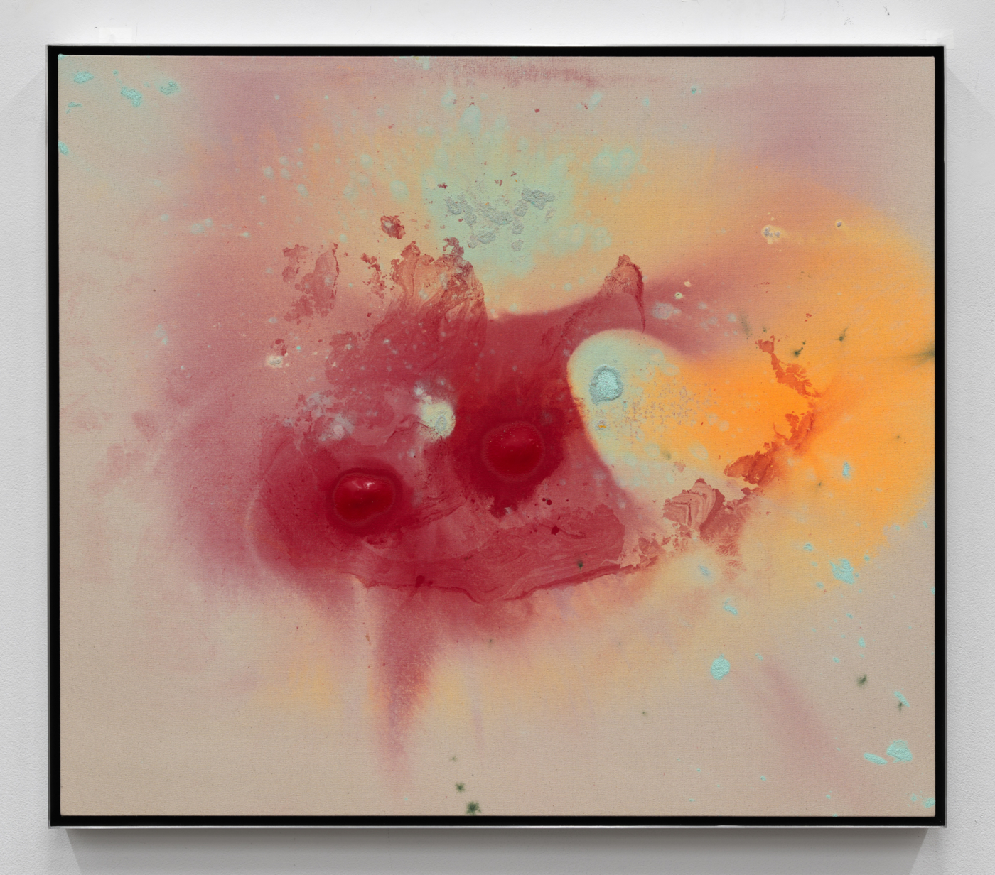 Peter Bradley, J Train #6, 2022–23. Acrylic on canvas, 36⅛ x 41½ in. (91.77 x 105.41 cm), 37 1/8 x 42 1/2 in. (94.31 x 107.95 cm) framed