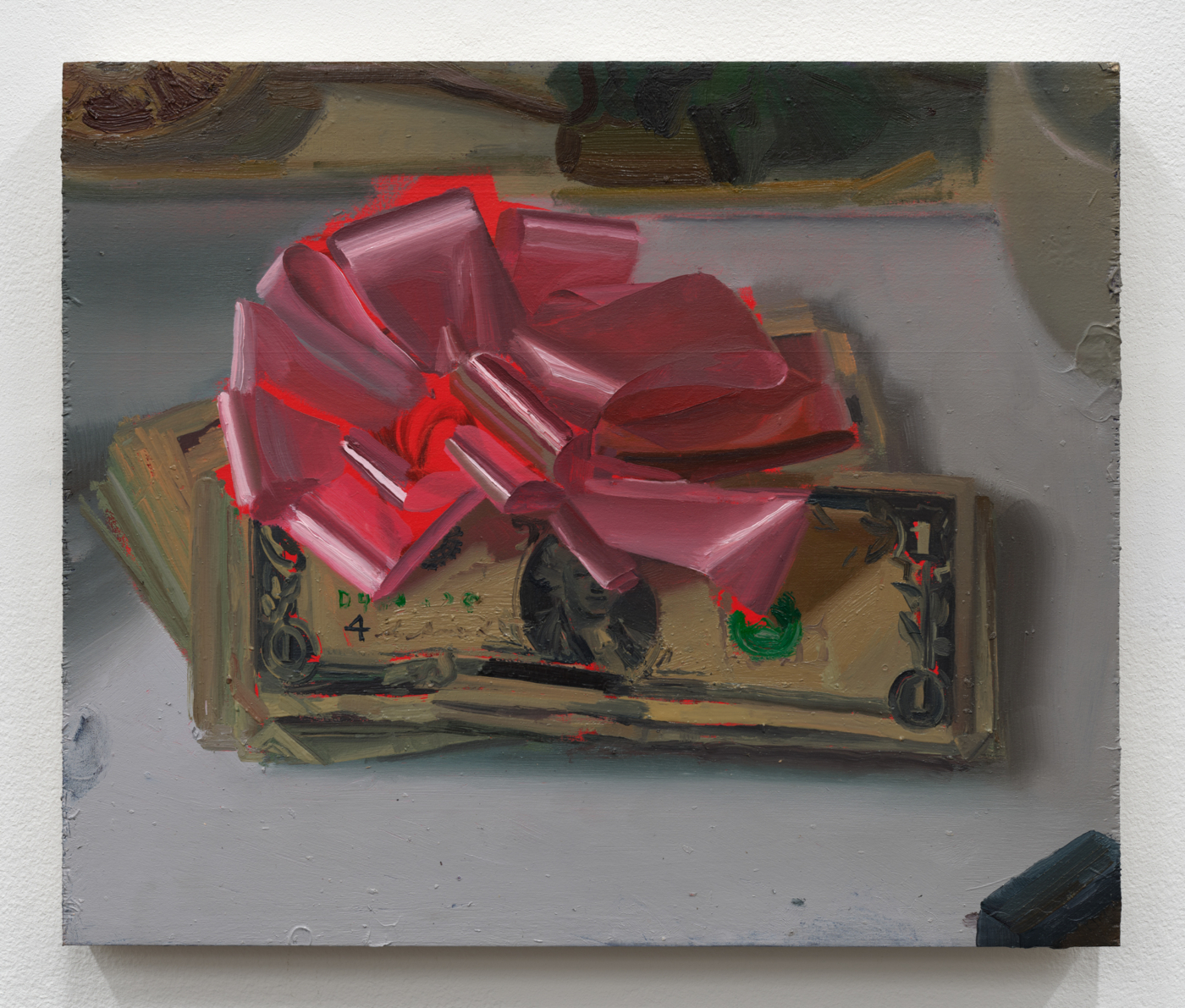 Phoebe Helander, Untitled, 2025. Oil on panel, 11 1/4 x 13 1/2 in. (28.57 x 34.29 cm)