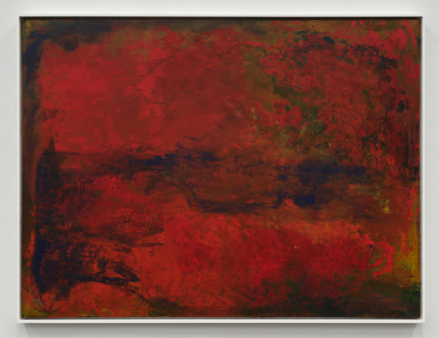 Richard Mayhew, Untitled (Abstract Composition), 1975. Oil on canvas, 36 x 47 7/8 in. (91.44 x 121.62 cm), 37 x 48 7/8 in. (93.98 x 124.16 cm) framed