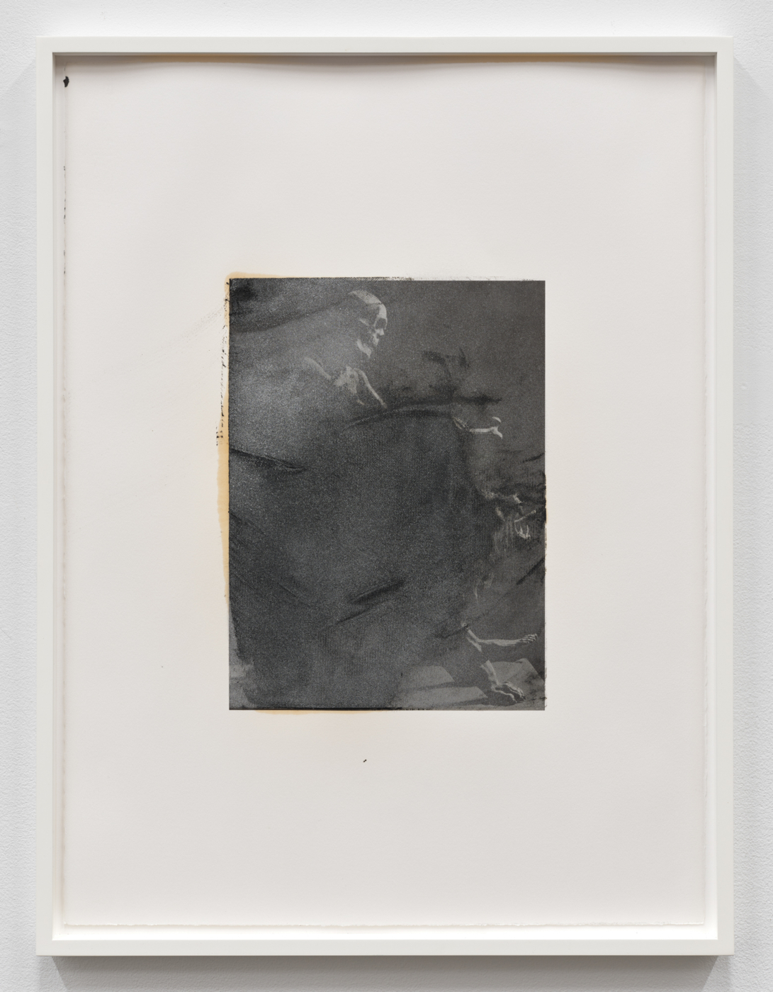 Rudolf Stingel, Untitled, 2011. Ink, oil, and enamel on paper, 30 x 22⅜ in. (76.20 x 56.85 cm), 31 3/4 x 24 1/8 in. (80.64 x 61.29 cm) framed