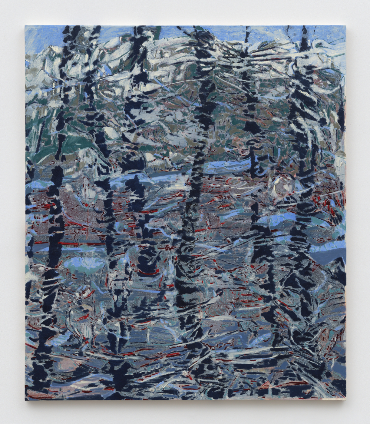 A Lava Skylight in Kamokuna, 2025. Oil on canvas, 84 x 72 in. (213.36 x 182.88 cm)