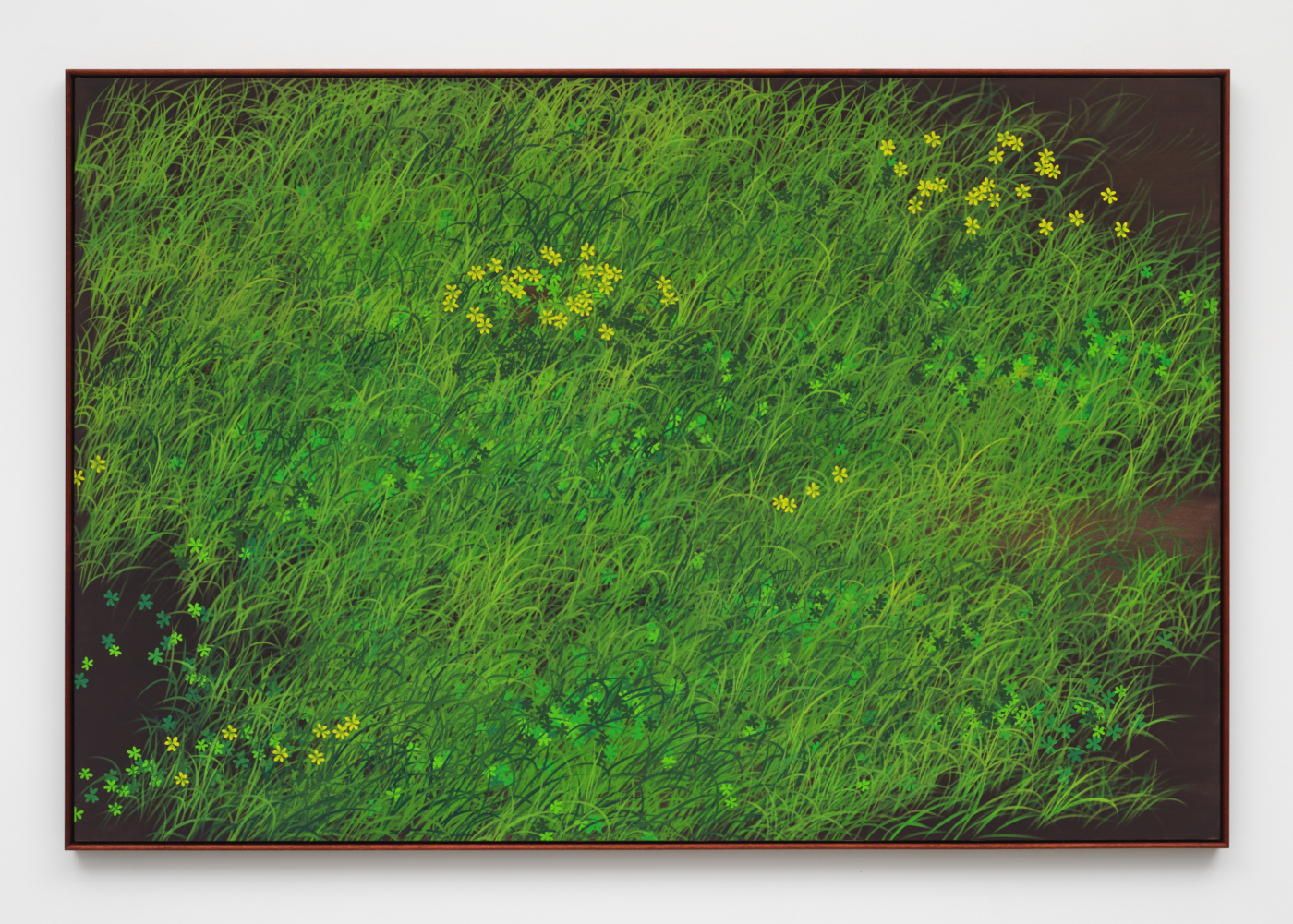 Untitled, 2025. Oil on linen, 48 x 72 in. (121.92 x 182.88 cm), 49 x 73 in. (124.46 x 185.42 cm) framed