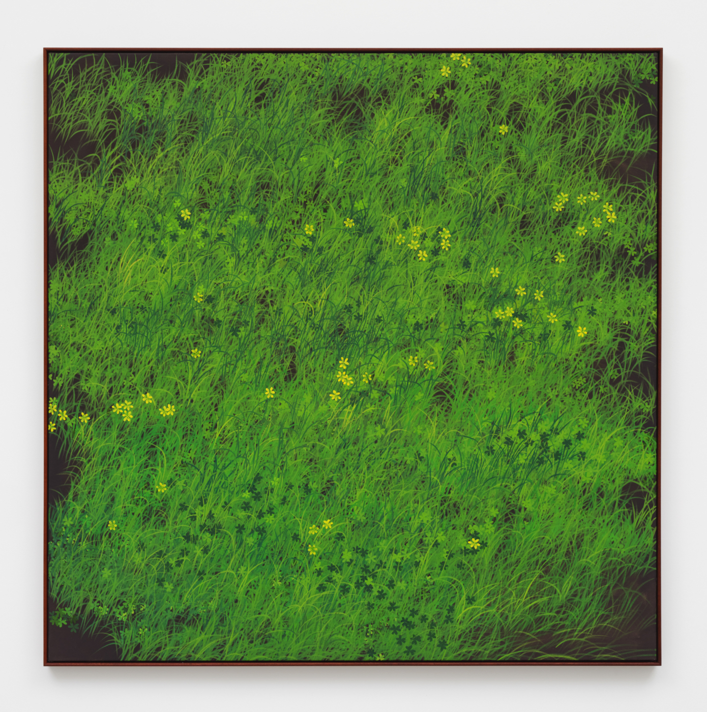 Untitled, 2025. Oil on linen, 60 x 60 in. (152.40 x 152.40 cm), 61 x 61 in. (154.94 x 154.94 cm) framed