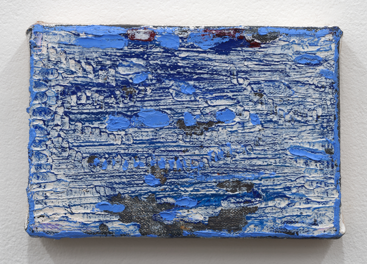 Conversations with Myself, 2025. Oil on canvas, 4⅛ x 6⅛ in. (10.48 x 15.57 cm)