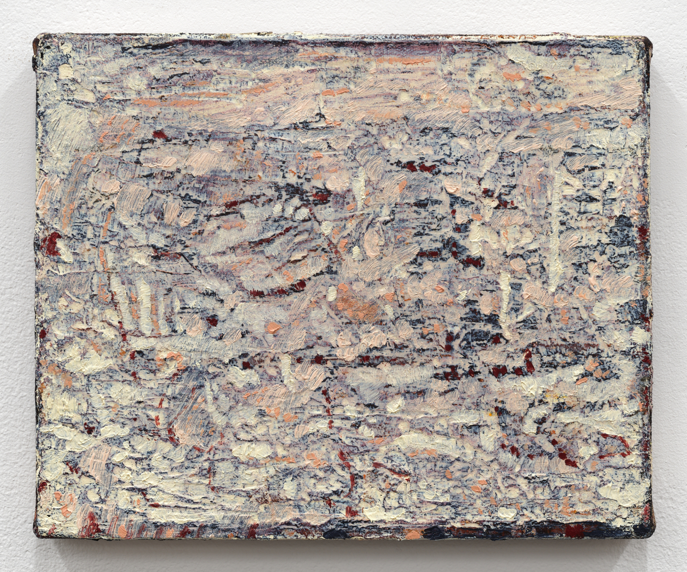 Earth in Forgetful Snow, 2025. Oil on canvas, 9 x 11 in. (22.86 x 27.94 cm)