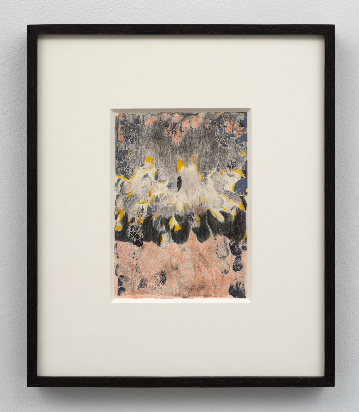 Interstice, 2025. Oil and colored pencil on paper, 7½ x 5 in. (19.05 x 12.70 cm), 13 x 11 in. (33.02 x 27.94 cm) framed