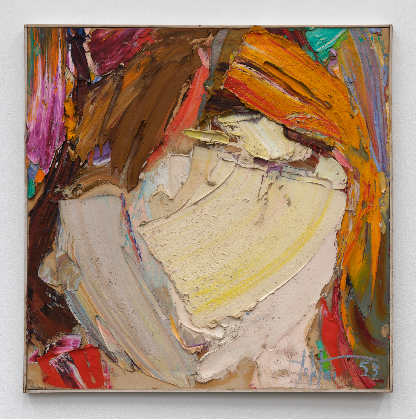 Head, 1953. Oil on canvas, 34 x 34 in. (86.4 x 86.4 cm), 34 5/8 x 34 3/4 in. (87.96 x 88.27 cm) framed