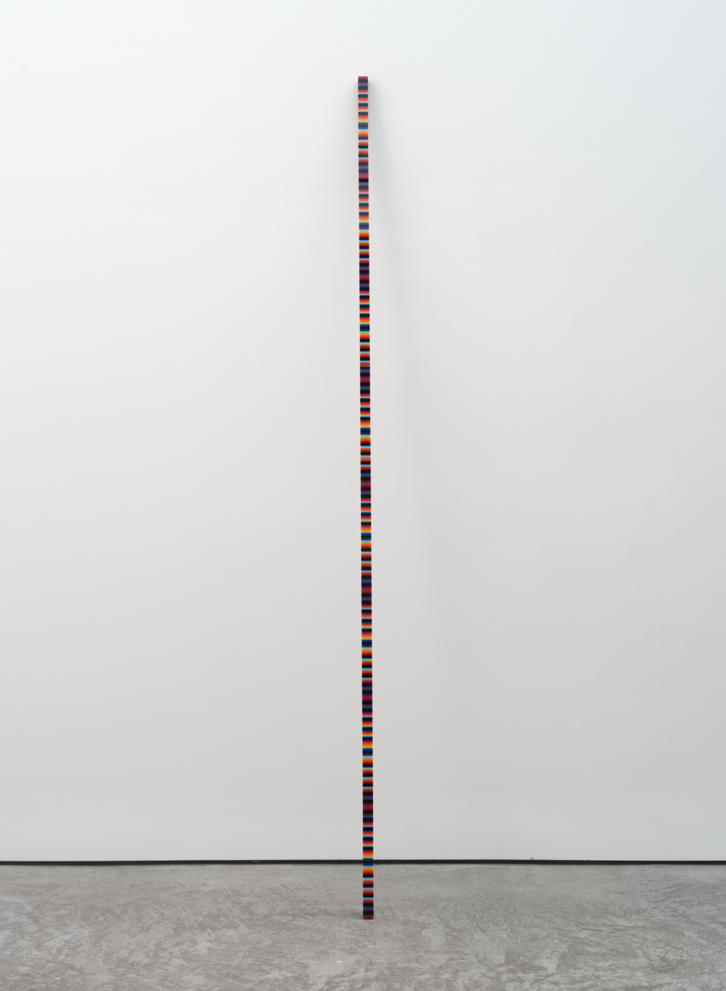 Untitled, c. 1968–70. Cast laminated acrylic, 101 x 1⅛ x 1⅛ in. (256.54 x 2.86 x 2.86 cm)