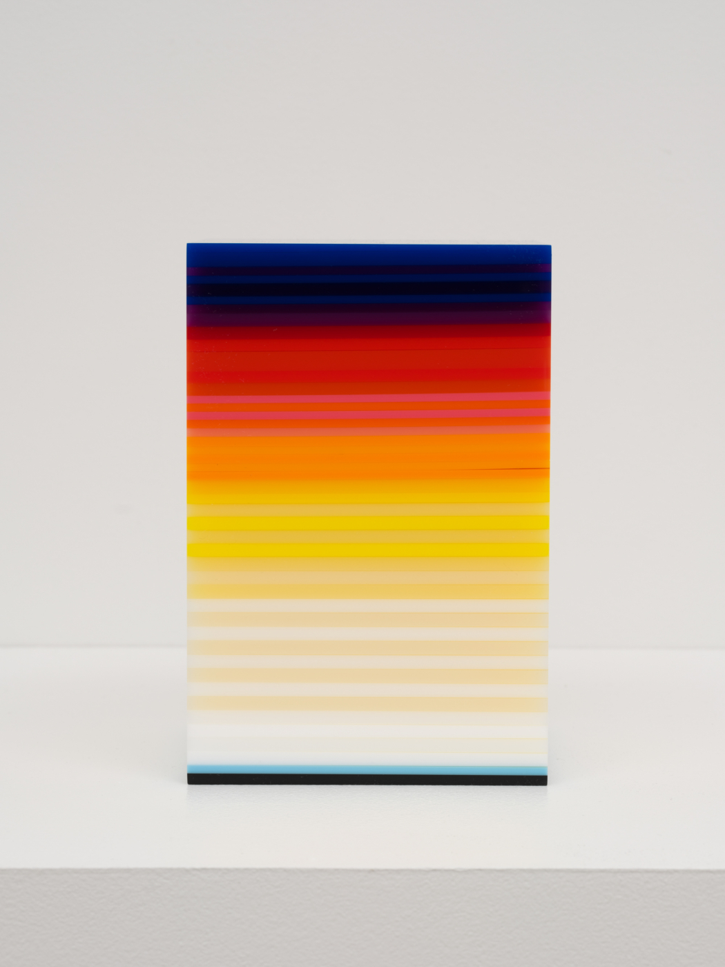 Untitled, c. 1970–72. Cast laminated acrylic, 7⅜ x 5 x 5 in. (18.75 x 12.7 x 12.7 cm)