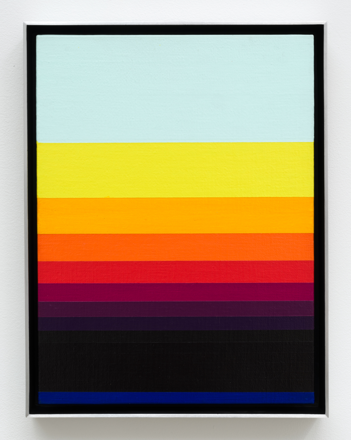 North Wall 12, 1976. Acrylic on canvas board, 12 x 9 in. (30.48 x 22.86 cm), 12 3/4 x 9 3/4 in. (32.38 x 24.77 cm) framed