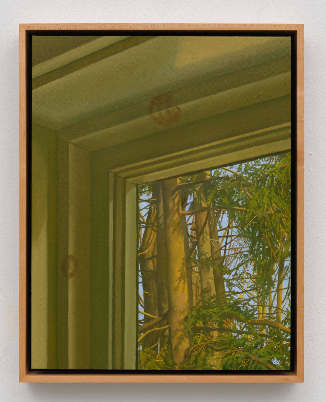 Catherine Murphy, Knot 14, 2009. Oil on canvas board, 18 x 14 in. (45.72 x 35.56 cm), 19 3/8 x 15 3/8 x 1 1/2 in. (49.21 x 39.05 x 3.81 cm) framed