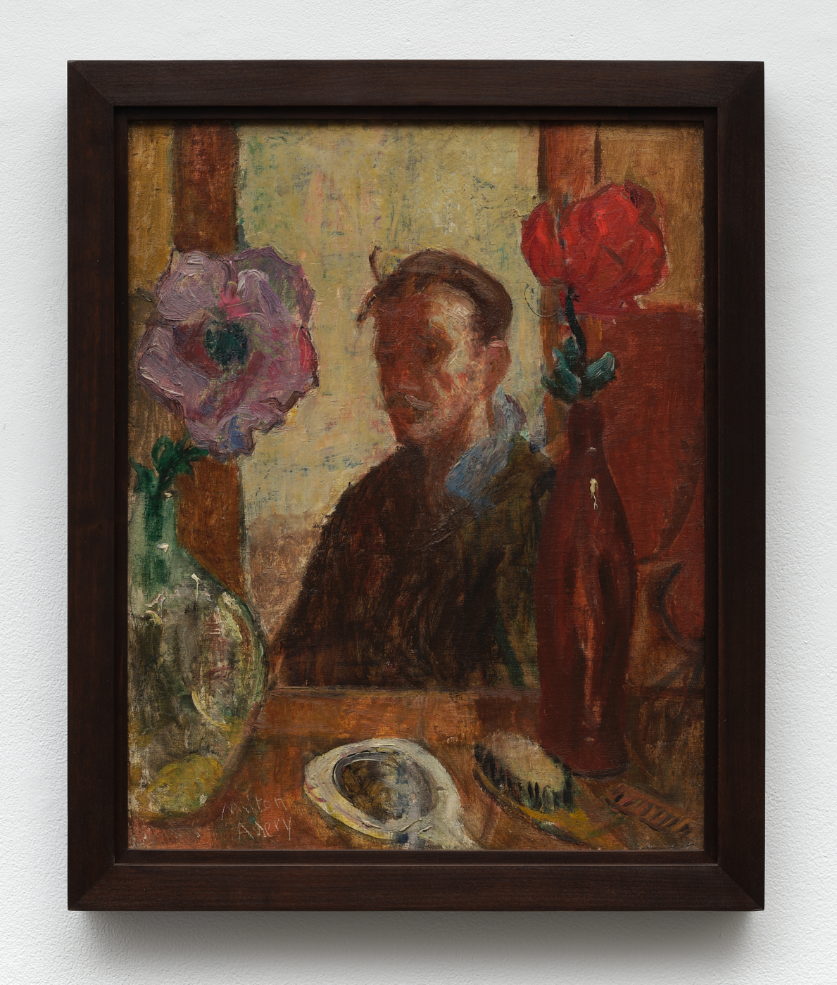 Reflected Artist, 1927. Oil on homemade board, 20 x 16 in. (50.80 x 40.64 cm), 22 5/8 x 18 5/8 x 2 in. (57.47 x 47.31 x 5.08 cm) framed