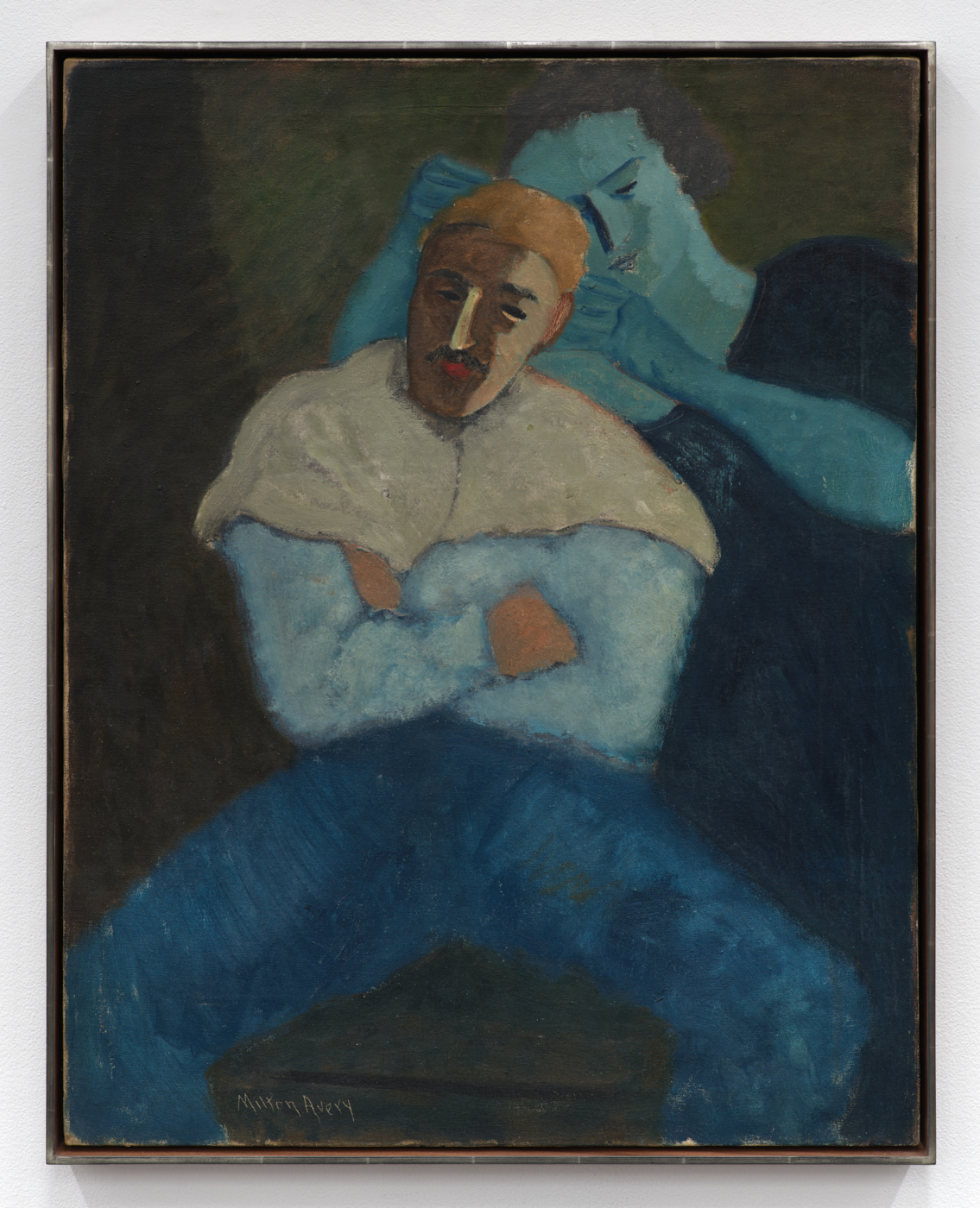 Wally’s Haircut, 1930. Oil on canvas, 33 x 26 in. (83.82 x 66.04 cm), 34 x 27 x 2 1/8 in. (86.36 x 68.58 x 5.41 cm) framed