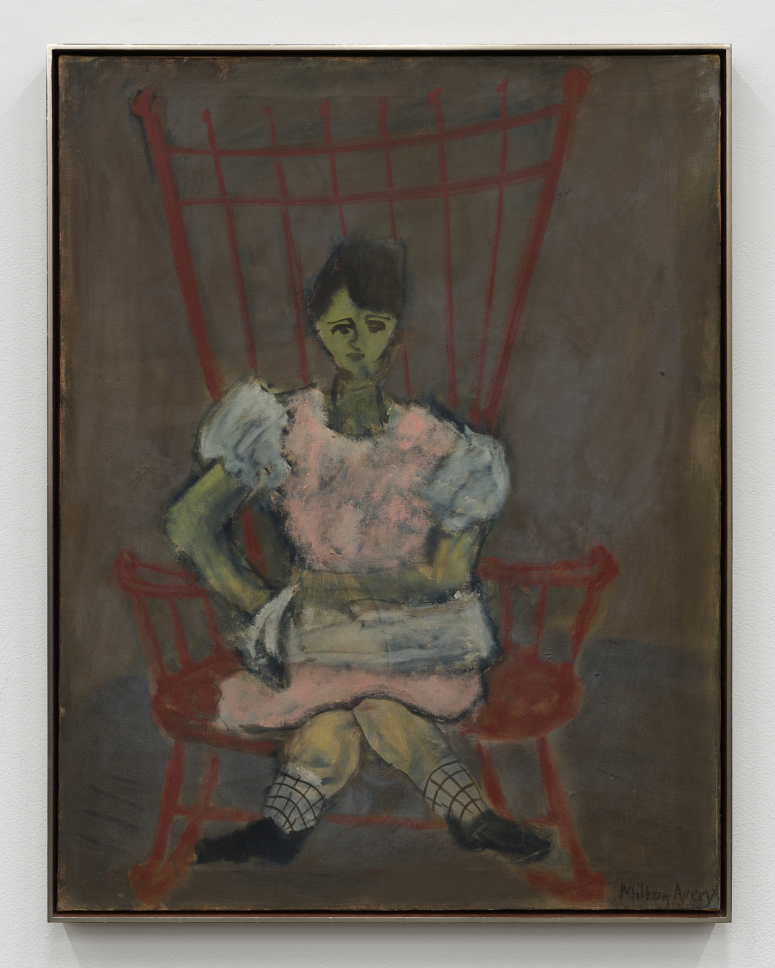 Child in Red Rocker, 1931. Oil on canvas, 36 x 28 in. (91.44 x 71.12 cm), 37 x 28¾ x 2 in. (93.98 x 73.03 x 5.08 cm) framed