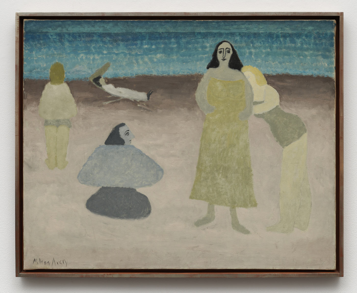 Seaside, 1931. Oil on canvas, 32 x 40 in. (81.28 x 101.60 cm), 34 x 42 x 1 3/4 in. (86.36 x 106.68 x 4.45 cm) framed