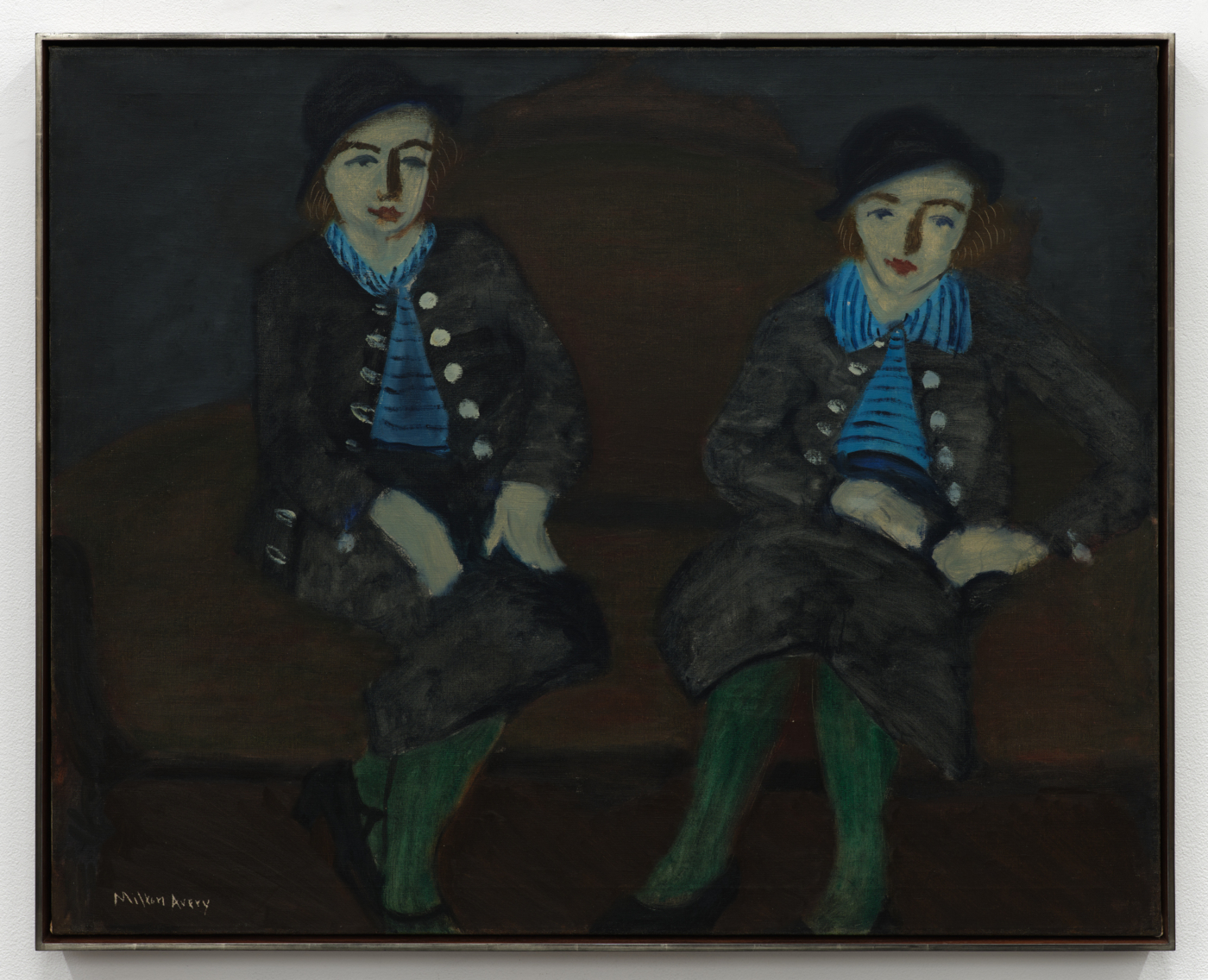 Twins, 1935. Oil on canvas, 32 x 40 in. (81.28 x 101.60 cm), 33 1/8 x 41 x 2 1/8 in. (84.15 x 104.14 x 5.41 cm) framed
