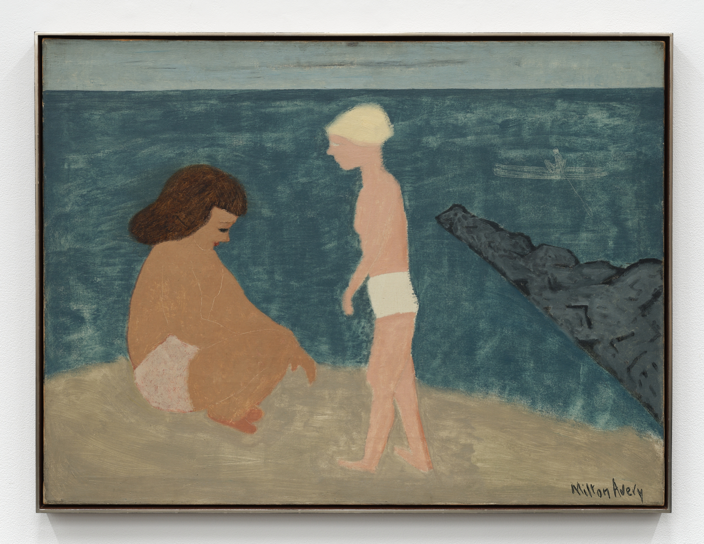 Children at Seaside, 1935. Oil on canvas, 30 x 40⅛ in. (76.20 x 101.93 cm), 30 7/8 x 41 x 2 in. (78.44 x 104.14 x 5.08 cm) framed