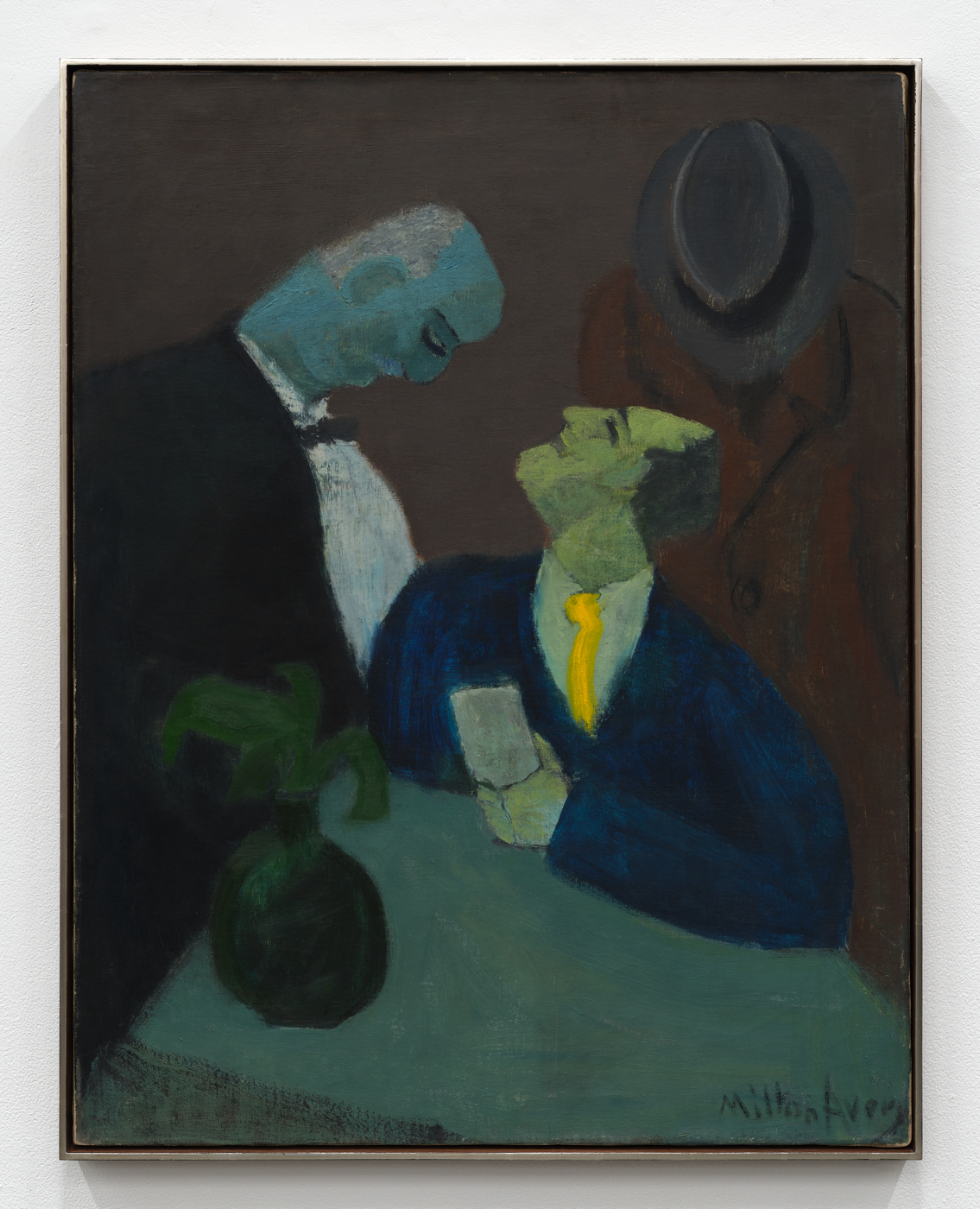 Restaurant, 1938. Oil on canvas, 36⅛ x 28⅛ in. (91.77 x 71.45 cm), 37 x 29 x 2 in. (93.98 x 73.66 x 5.08 cm) framed