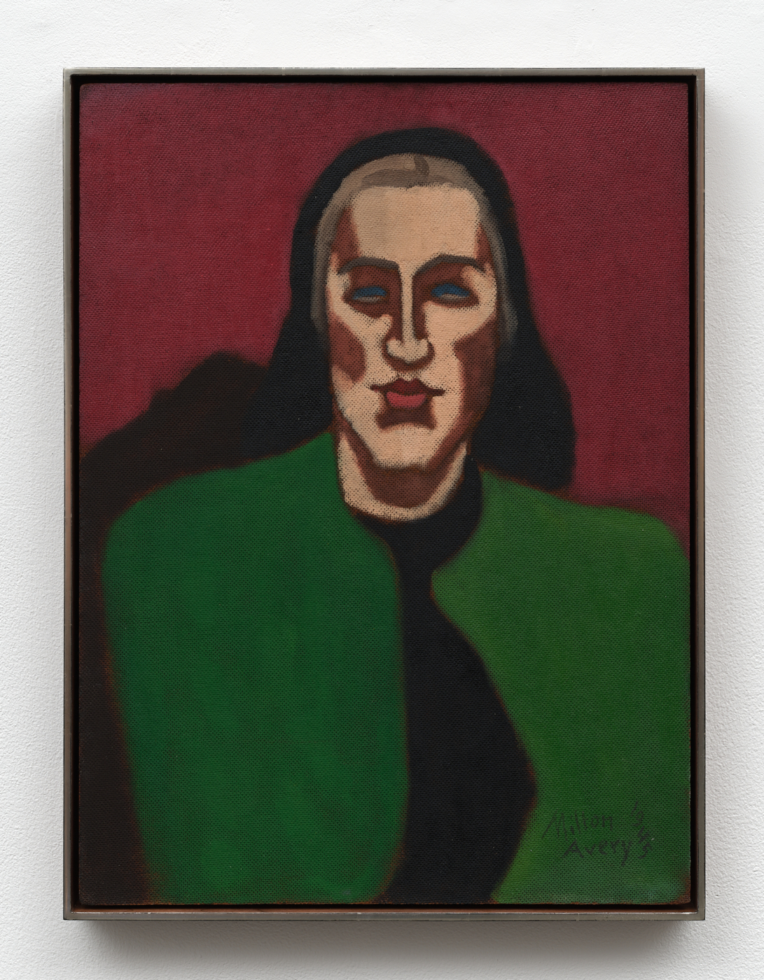 Woman in Green, 1945. Oil on board, 24 x 18 in. (60.96 x 45.72 cm), 24⅞ x 18¾ x 2 in. (63.20 x 47.63 x 5.08 cm) framed