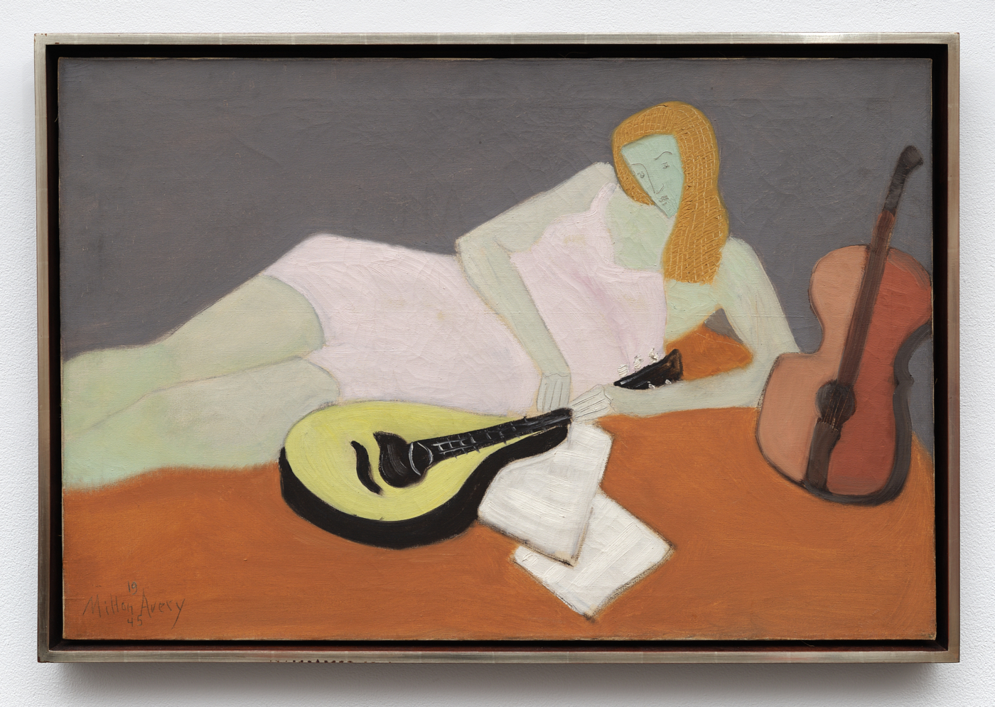 Young Musician, 1945. Oil on canvas, 24 x 36⅛ in. (60.96 x 91.77 cm), 25⅞ x 37¾ x 2 in. (65.74 x 95.89 x 5.08 cm) framed