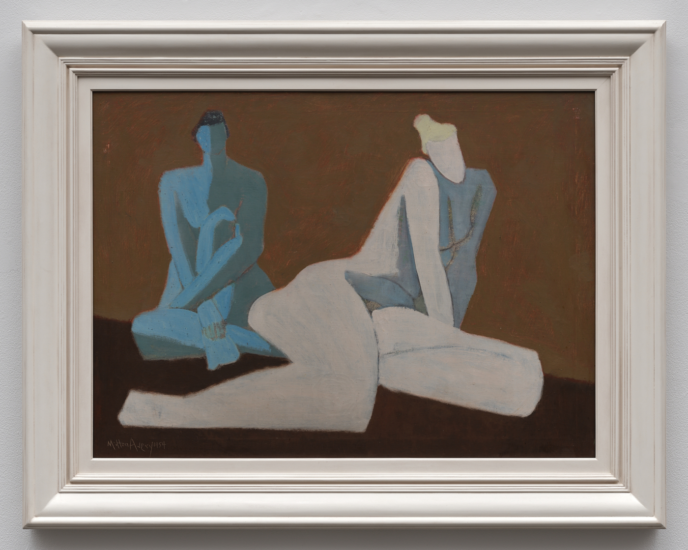 Two Nudes, 1954. Oil on canvas, 27 x 37 in. (68.58 x 93.98 cm), 36 3/4 x 46 1/2 x 2 3/8 in. (93.34 x 118.11 x 6.05 cm) framed